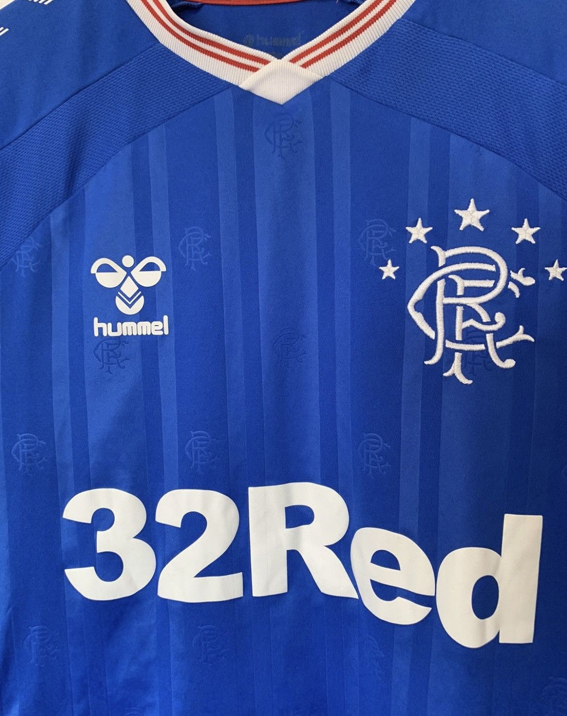 Hummel GLASGOW RANGERS HUMMEL 2019/2020 HOME KIT SOCCER JERSEY Size US M / EU 48-50 / 2 - 5 Thumbnail