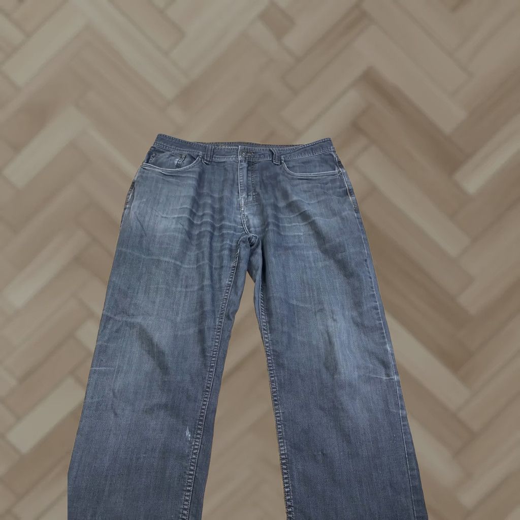 Prana prAna Slim Fit Jeans Men 38x30 Gray Denim 5-Pocket Logo Outdoor Hiking Casual Straight Vintage: No Mens Slim 38 Regular Gray Jeans Size US 38 / EU 54 - 1 Thumbnail