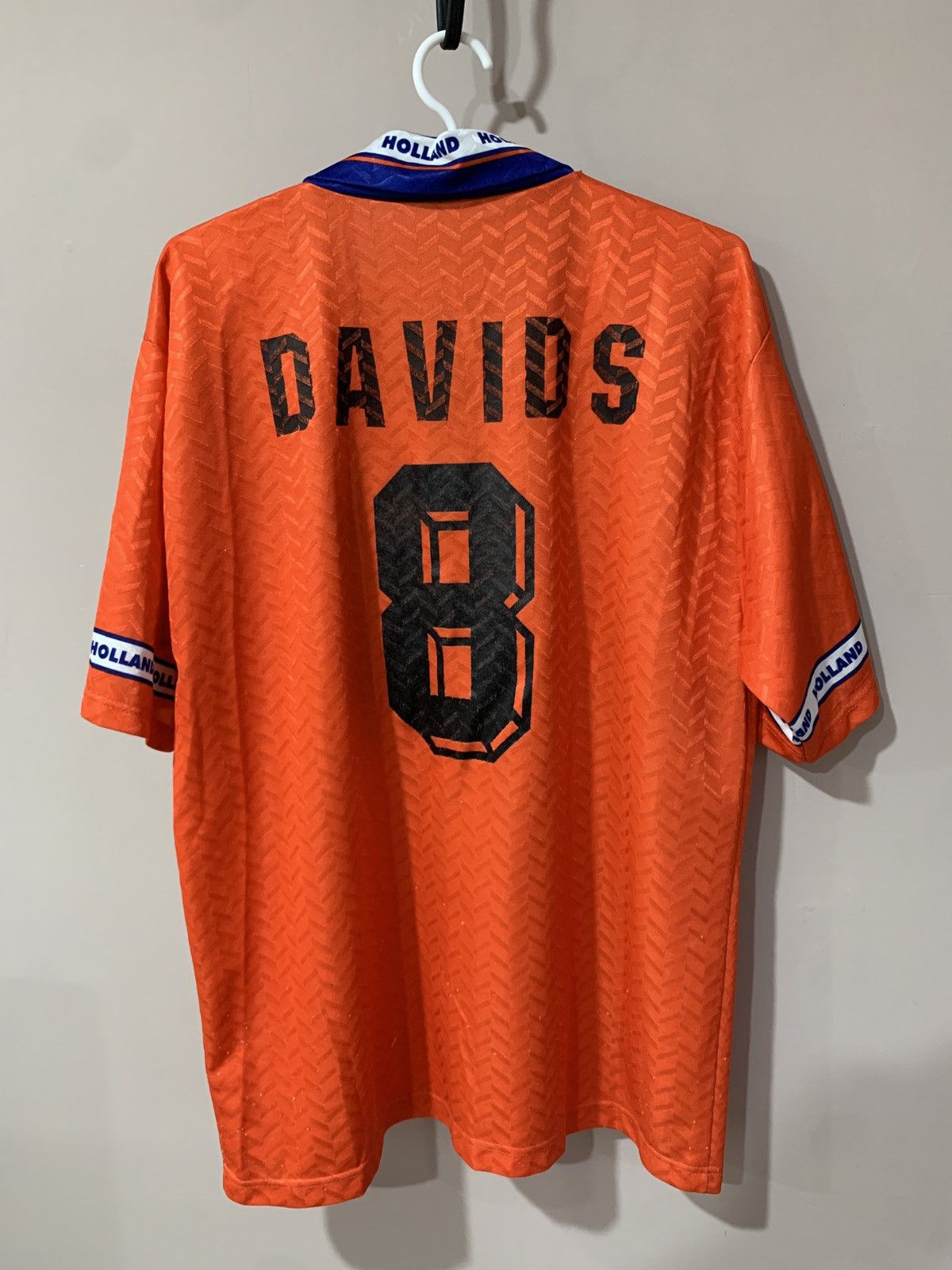 Vintage Netherlands Home Football Shirt Vintage Soccer DAVIDS #8 Size US L / EU 52-54 / 3 - 1 Thumbnail
