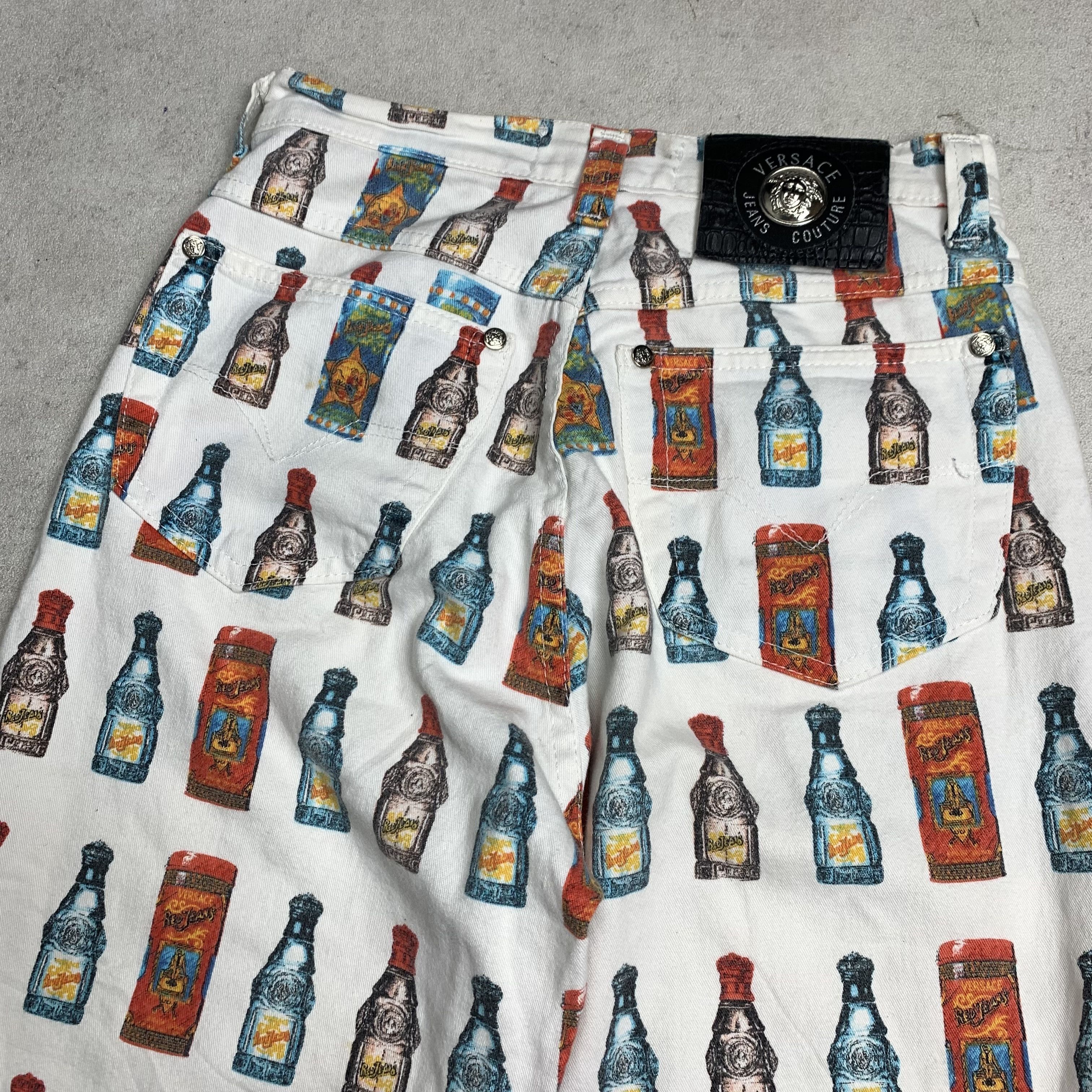 Versace 90s Versace Perfume Bottle Fullprint Pants Size 25" / US 0 / IT 36 - 6 Thumbnail
