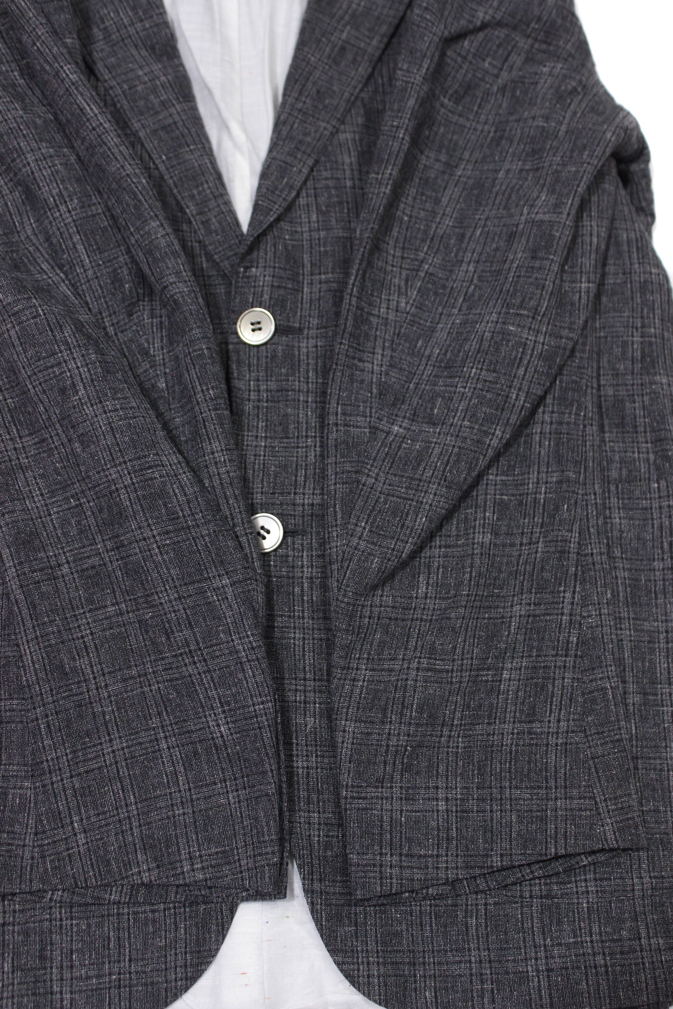 Suitsupply Plaid Linen Havana Suit Size 48R - 6 Thumbnail