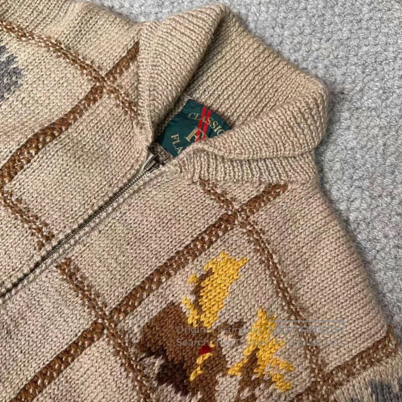 Other 90s FLASH UP Wool Knit Jacket. Size US M / EU 48-50 / 2 - 3 Thumbnail