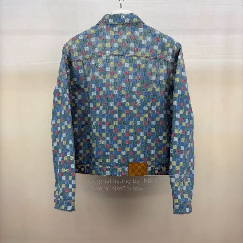 Louis Vuitton Louis Vuitton SS25 FEDON Color Checkerboard Denim Jacket Size US M / EU 48-50 / 2 - 2 Thumbnail