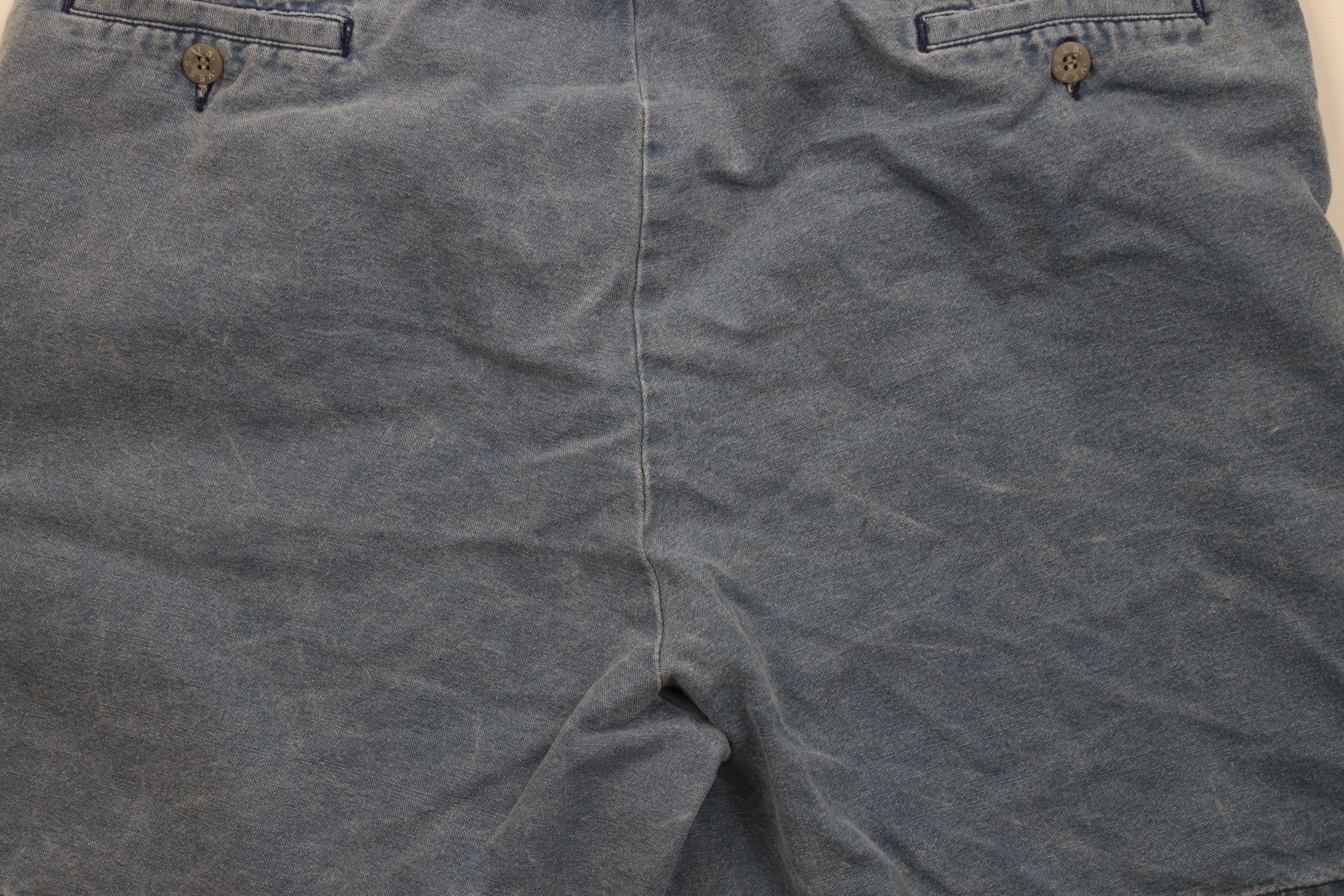 Vintage Vintage 90s Streetwear Stonewash Above Knee Shorts Blue Size US 36 / EU 52 - 10 Thumbnail