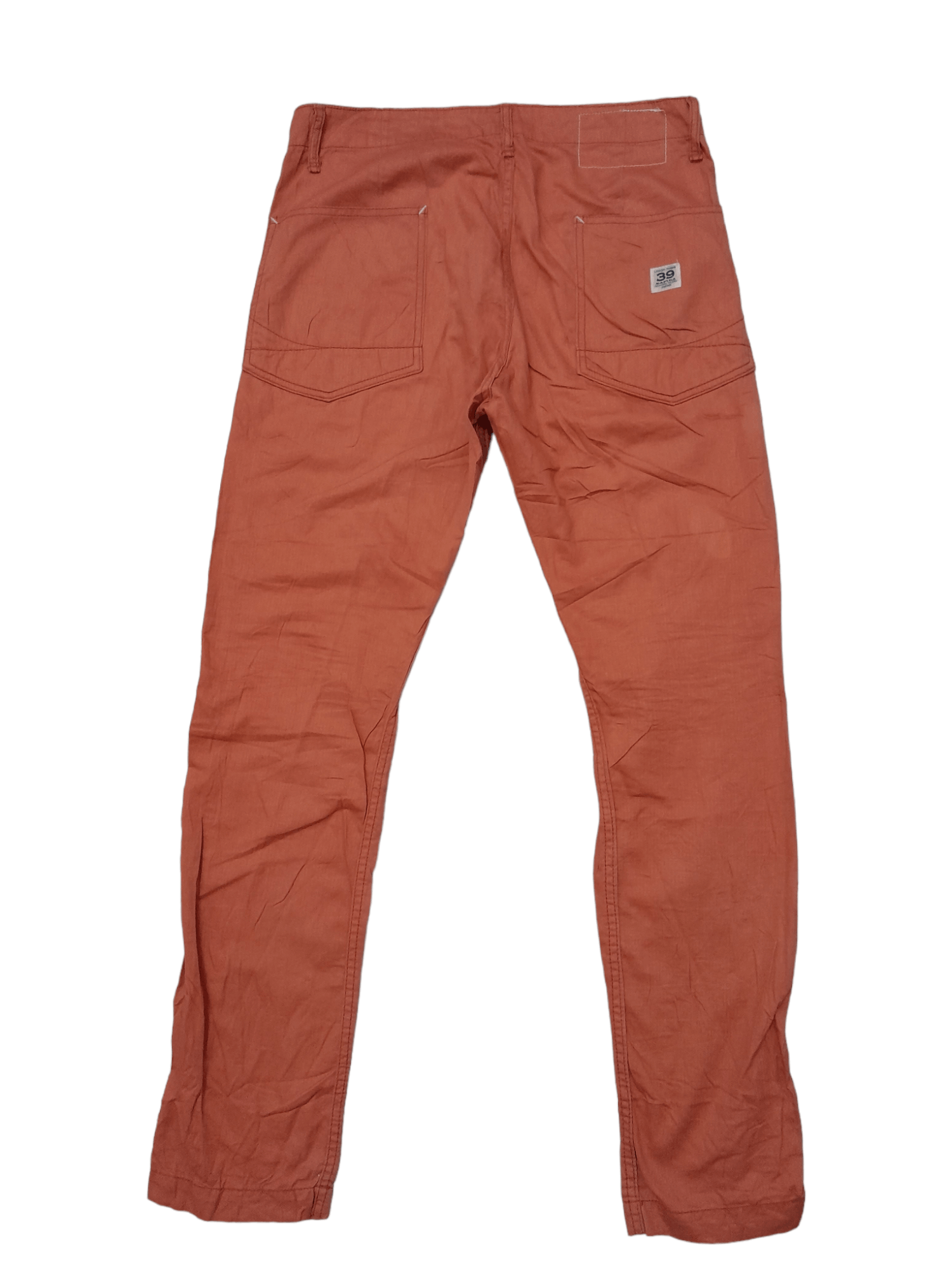 image of Pure Blue Japan Kafika Mino Okayama Japan Pant (F246) Waist 30 in Orange/Red, Men's