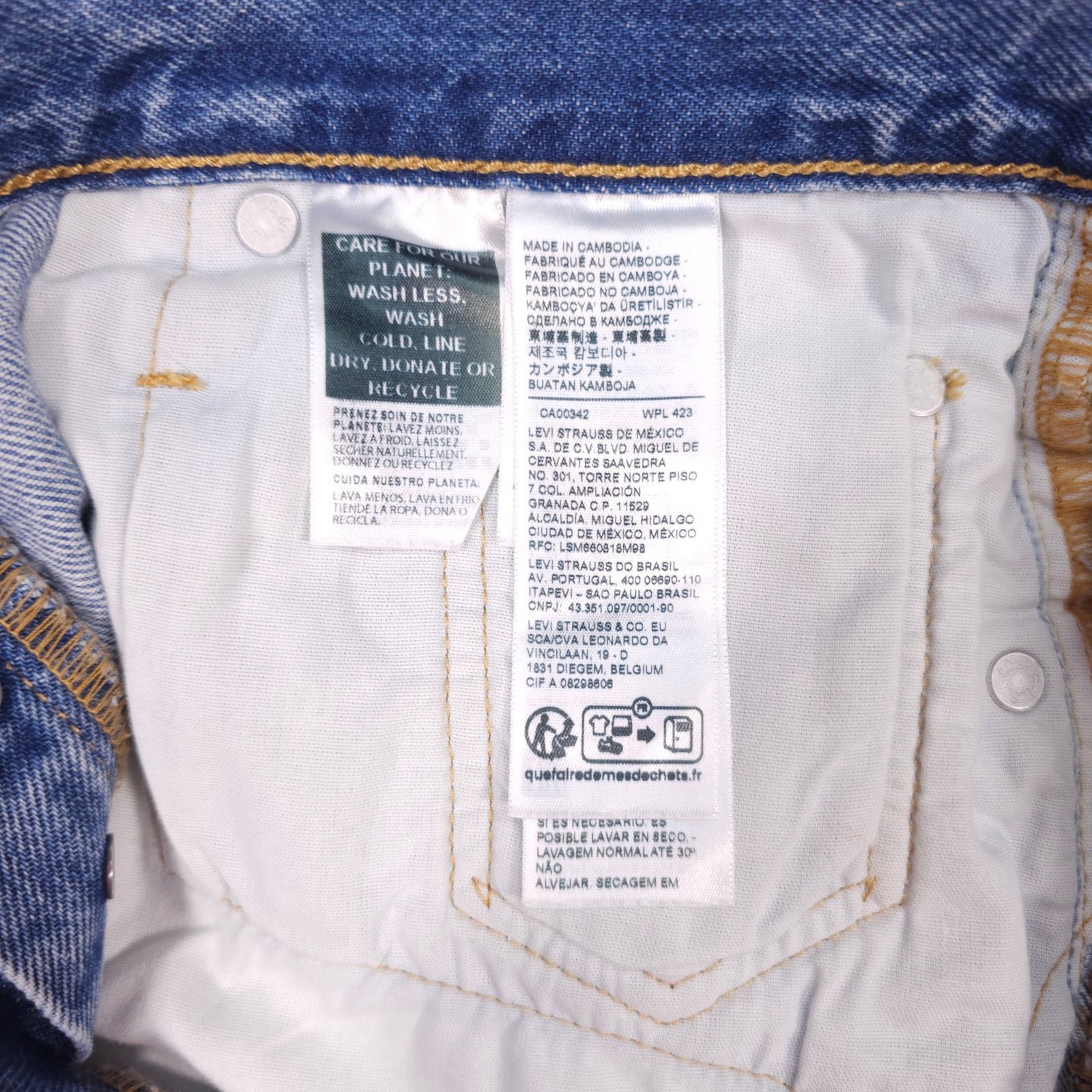 Levi's Levi’s 501 High Rise Med Wash Denim Shorts Sz 28 Size 28" / US 6 / IT 42 - 3 Thumbnail