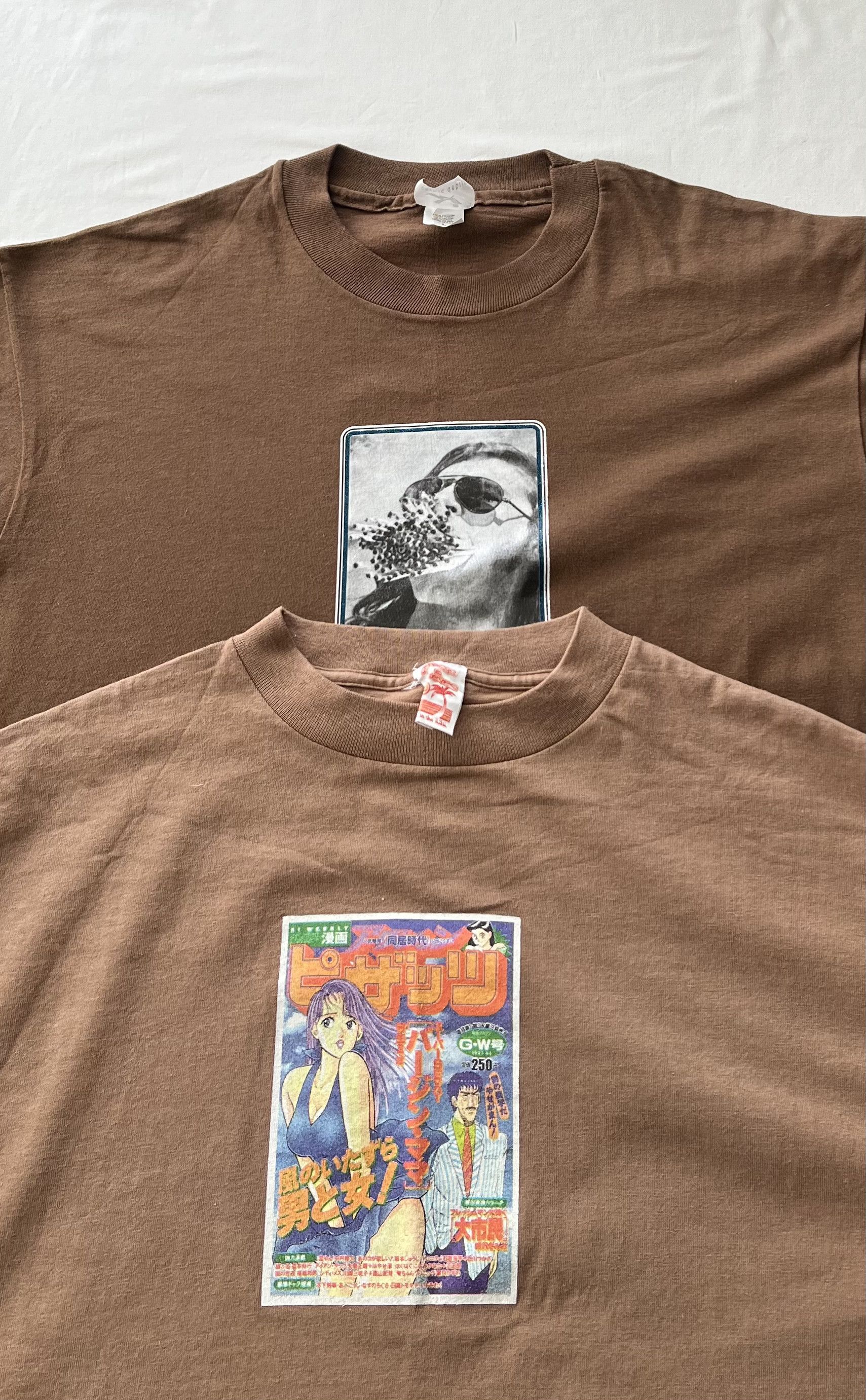 Vintage Vintage 90s Smokin Smoke Humor Comic Brown Tee Size US L / EU 52-54 / 3 - 3 Thumbnail