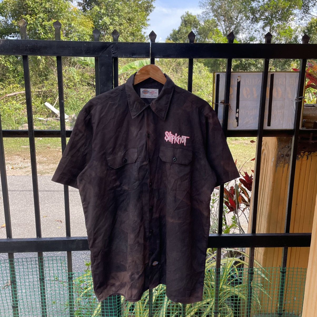 Slipknot 🔥Vintage 2000 Dickies X Slipknot Workers Buttons Shirts Size US XL / EU 56 / 4 - 3 Thumbnail