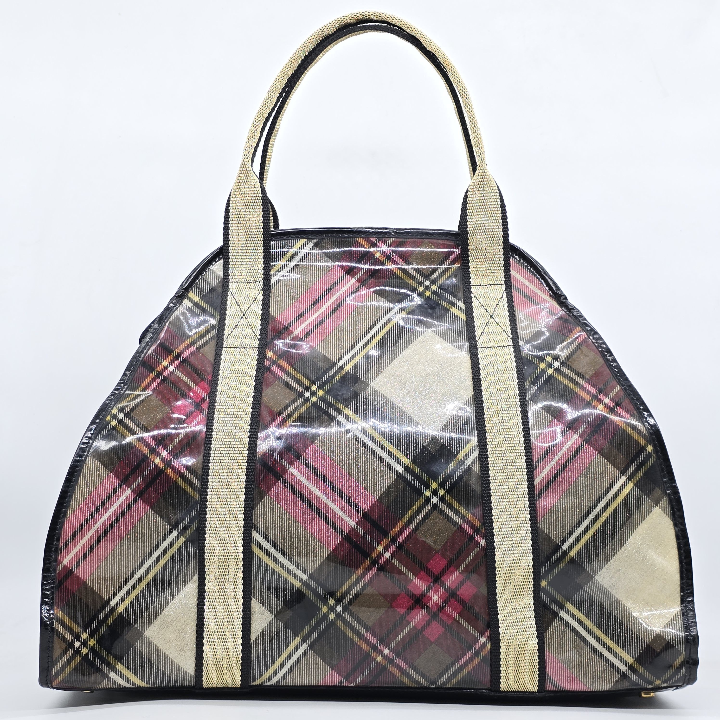 Vivienne Westwood Vivienne Westwood - Orb Glitter Check Yasmine Bag - Large Size ONE SIZE - 2 Thumbnail