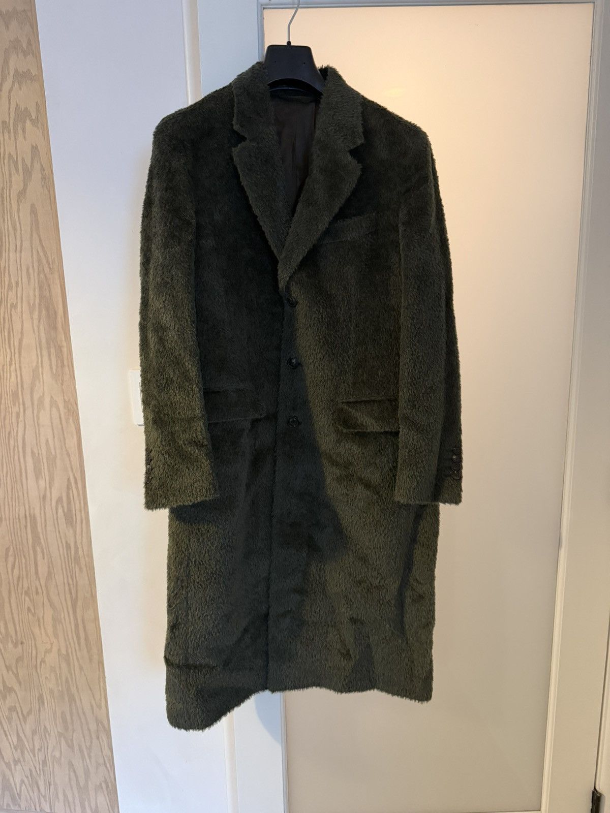 Todd Snyder Todd Synder Italian Alpaca Blend Topcoat in Olive Size US M / EU 48-50 / 2 - 1 Thumbnail