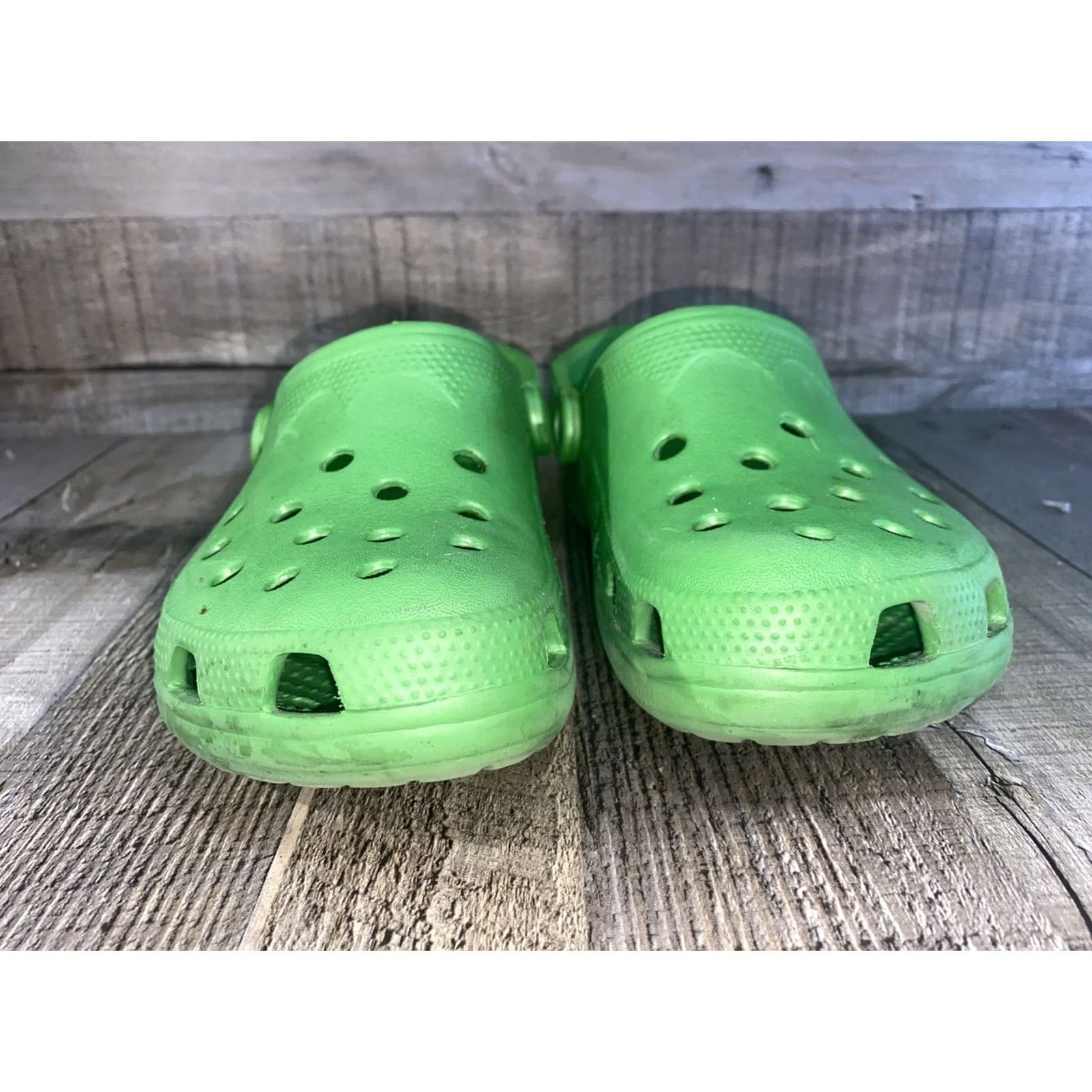 Crocs Crocs Classic Clog Slip-On Lime Womens 5 Shoes Slip-On Casual Comfort Lightweight Rubber Crocs 10001-3U4 Mens Ladies Womens Size US 7 / IT 37 - 2 Thumbnail
