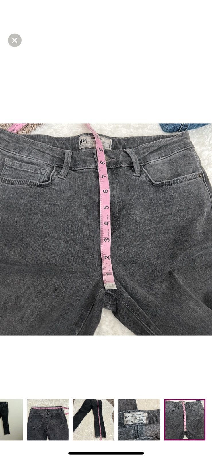 Free People Free people cropped grey jeans size 27 Size 27" / US 4 / IT 40 - 5 Thumbnail