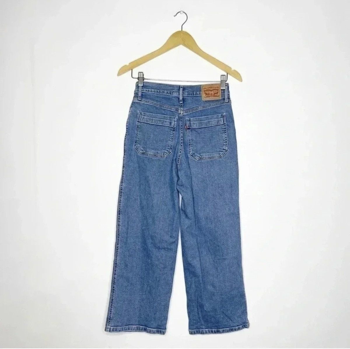 Levi's Levi Wide Leg Jeans Mile High Cropped Wide Leg Size 26 Size 26" / US 2 / IT 38 - 3 Thumbnail