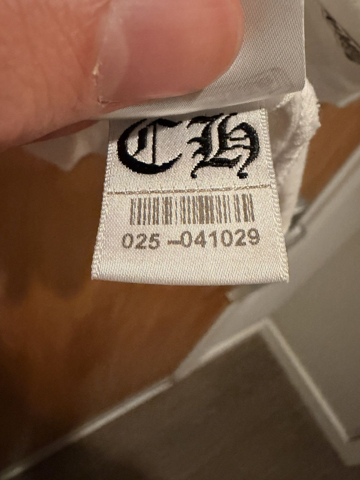 Chrome Hearts Chrome Hearts Classic Neck Logo Print Tee White Size Large Size US L / EU 52-54 / 3 - 11 Thumbnail