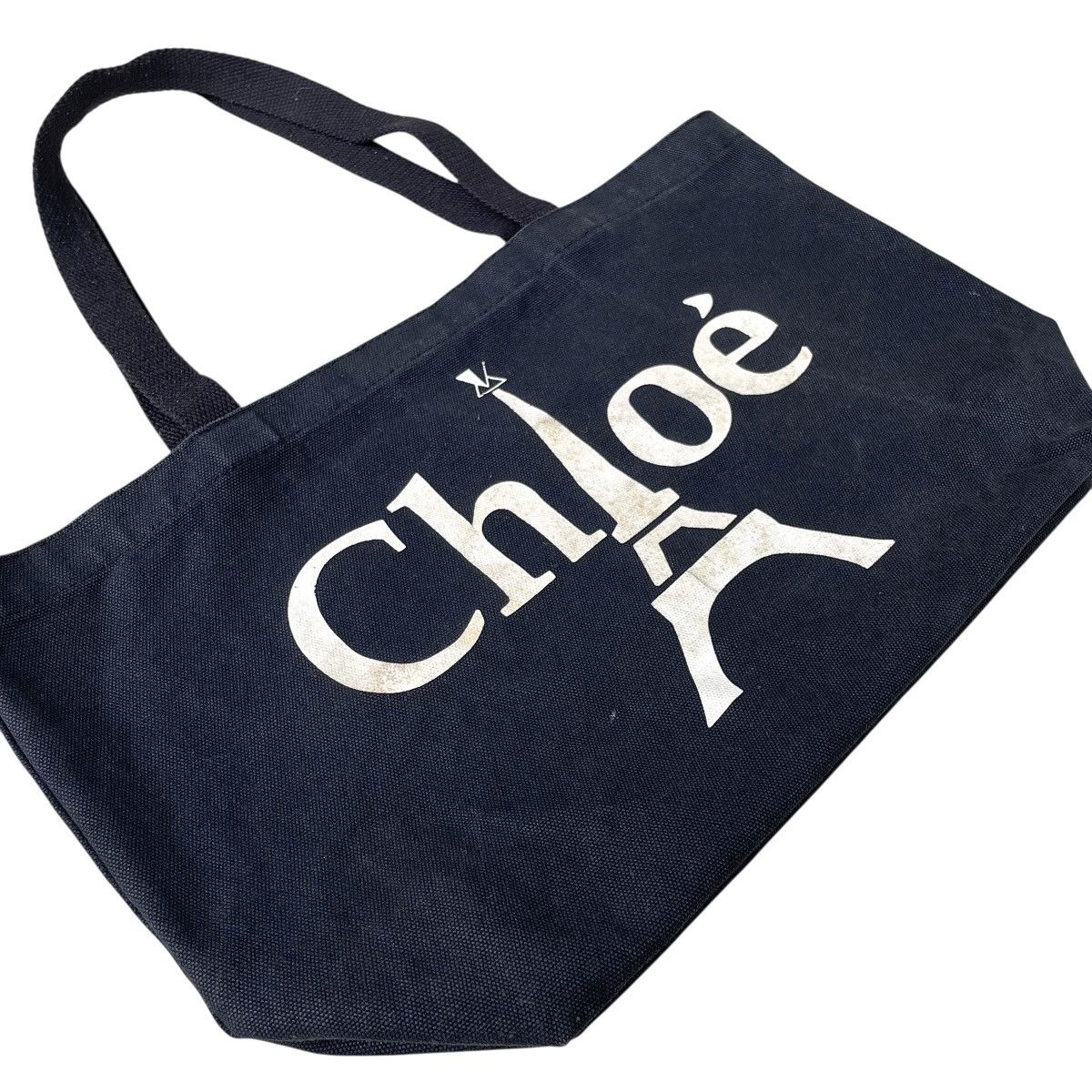 Chloe × Designer Chloe Paris Basic Logo Designer Canvas Tote Bag Size ONE SIZE - 4 Thumbnail