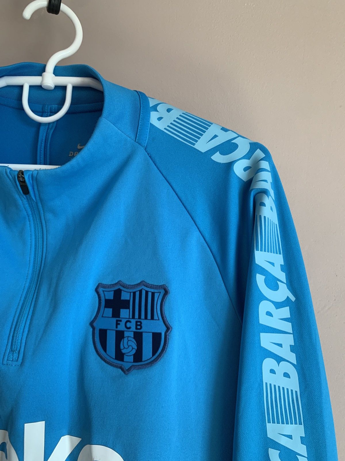 Nike Barcelona 1/3 Zip Football Sweatshirt Nike Soccer Sz M Size US M / EU 48-50 / 2 - 4 Thumbnail