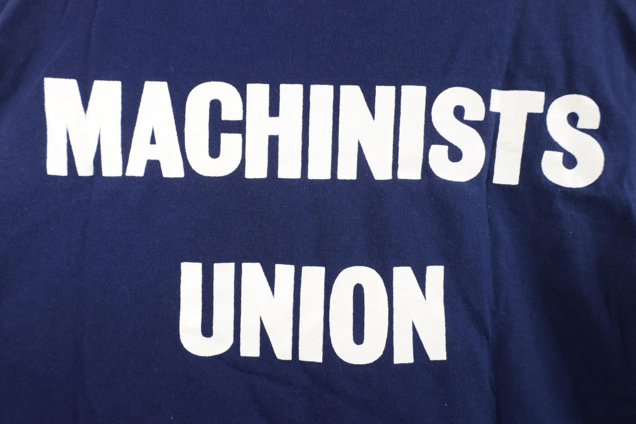 Vintage Vintage 90s IAM Machinist Aerospace Union Pocket T-Shirt Size US M / EU 48-50 / 2 - 10 Thumbnail