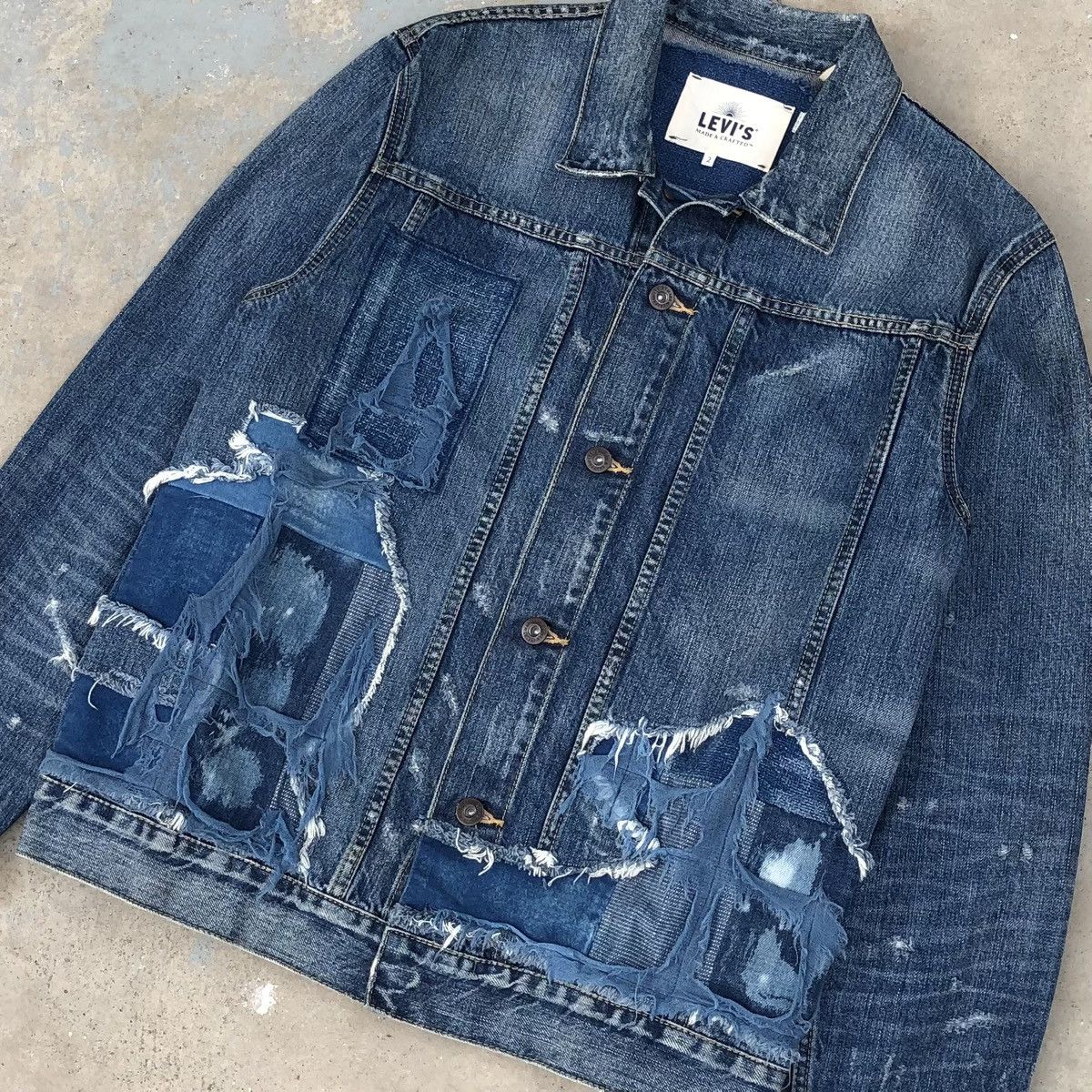 Levi's Made & Crafted Levis Made & Crafted Type IV Trucker Boro Made In Japan 🇯🇵 Size US M / EU 48-50 / 2 - 2 Thumbnail
