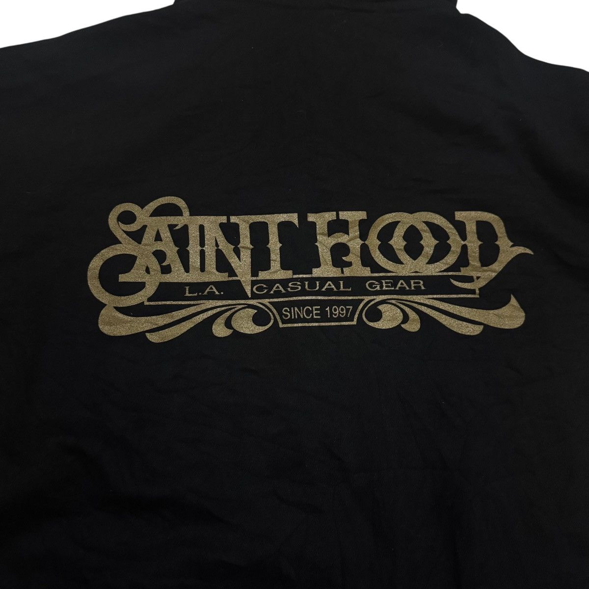 Other × Vintage Saint Hood Pro Club Heavy Sweat Hoodie Size US L / EU 52-54 / 3 - 5 Thumbnail