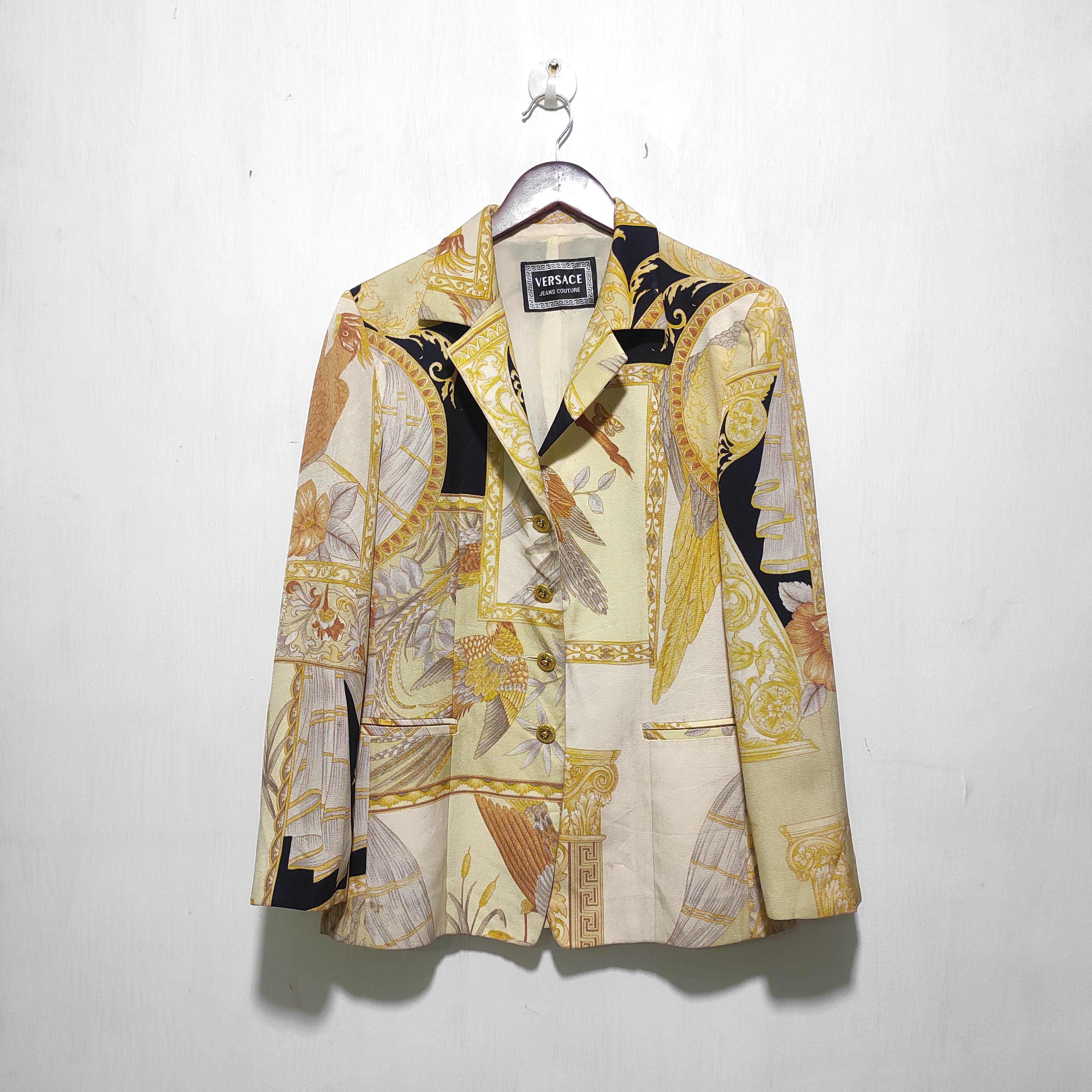 Versace Versace Jeans Couture Baroque print Blazer Jacket Size M / US 6-8 / IT 42-44 - 1 Thumbnail