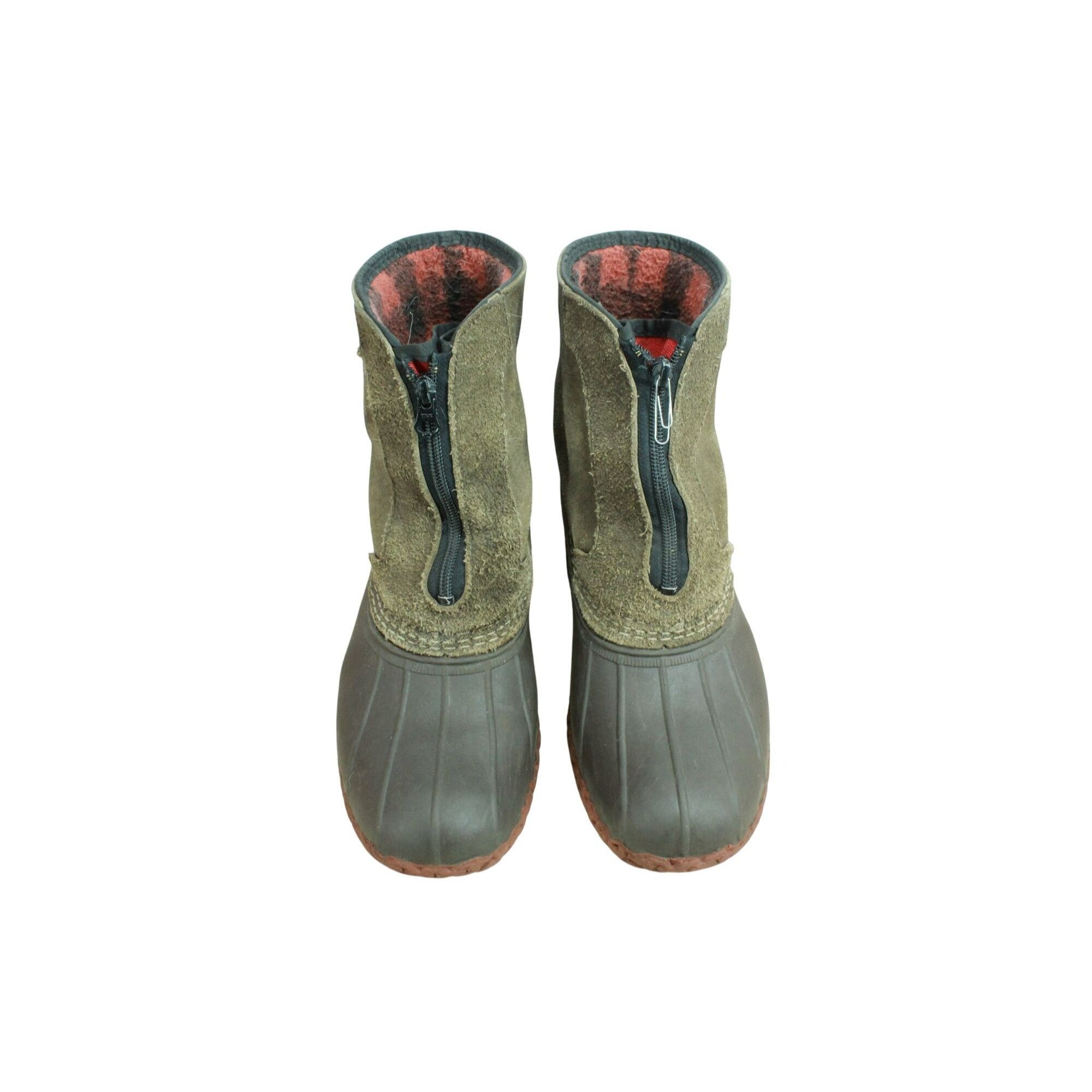 L.L. Bean LL Bean Fleece Lined Front Zip Insulated Ankle Duck Boots Size US 8 / EU 41 - 4 Thumbnail