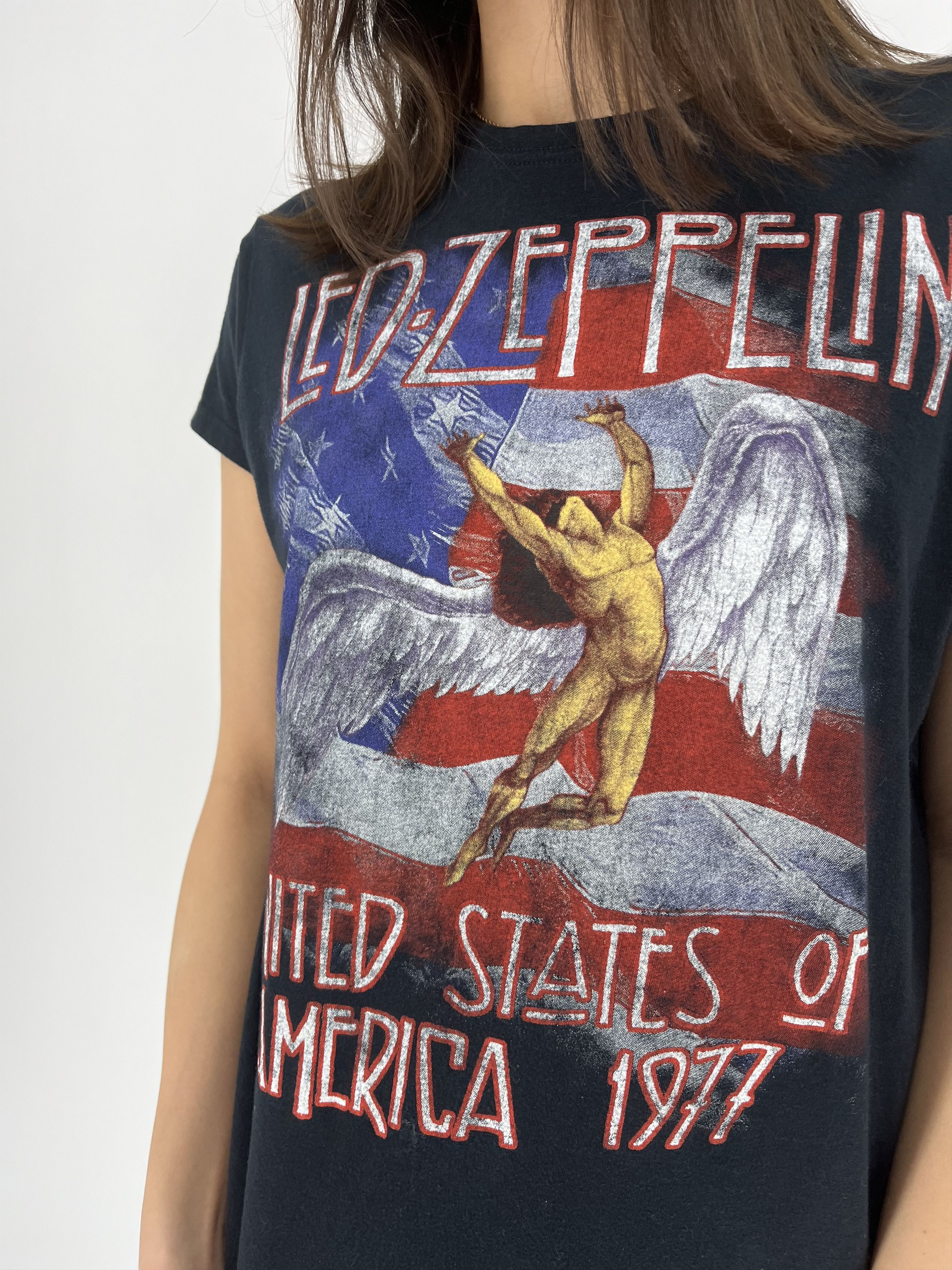 Band Tees Vintage Y2K United States Led Zeppelin Womens Tee Size XL / US 12-14 / IT 48-50 - 4 Thumbnail