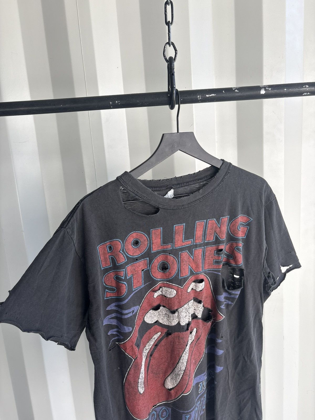 Band Tees Vintage Rolling Stones Shirt Faded Distressed GRUNGE Band Size US L / EU 52-54 / 3 - 4 Thumbnail
