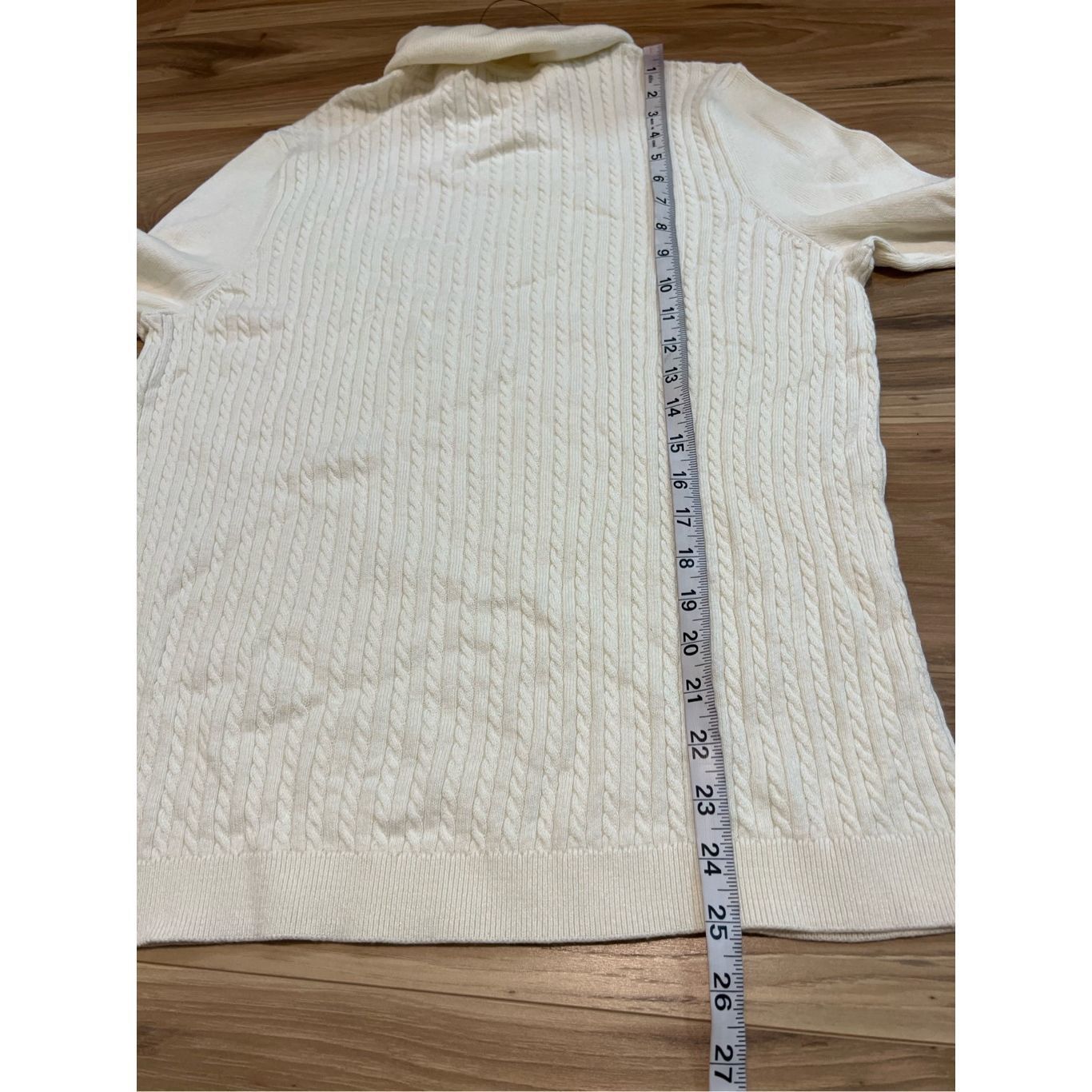Robert Talbott Talbots NWT Women’s Long Sleeve Turtleneck Sweater off white sz XL Size XL / US 12-14 / IT 48-50 - 6 Thumbnail