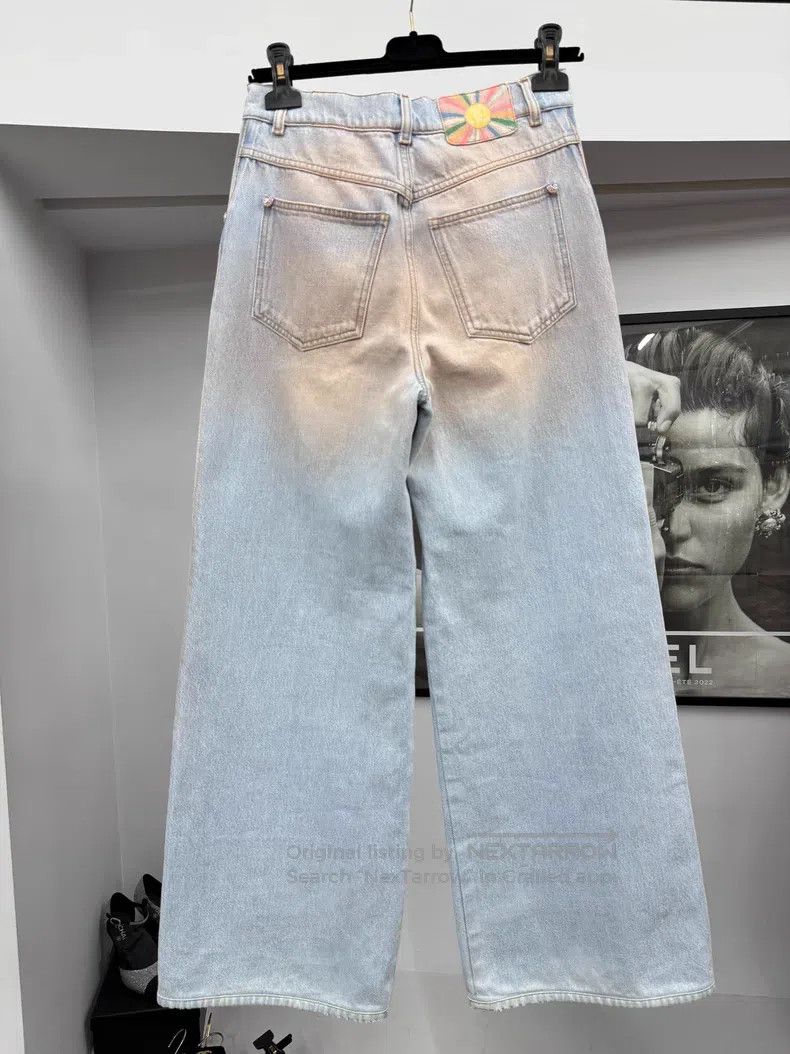 Chanel Chanel Orange gradient wide-leg jeans Size 24" / US 00 / IT 34 - 3 Thumbnail