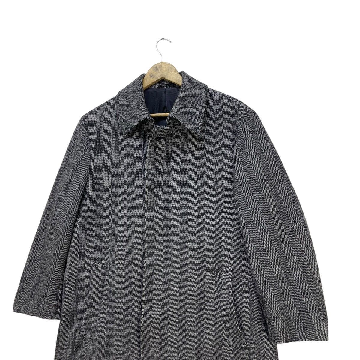 Autumn Cashmere 💥Vintage Loro Piana Herringbone Long Coat Jacket Size US L / EU 52-54 / 3 - 5 Thumbnail