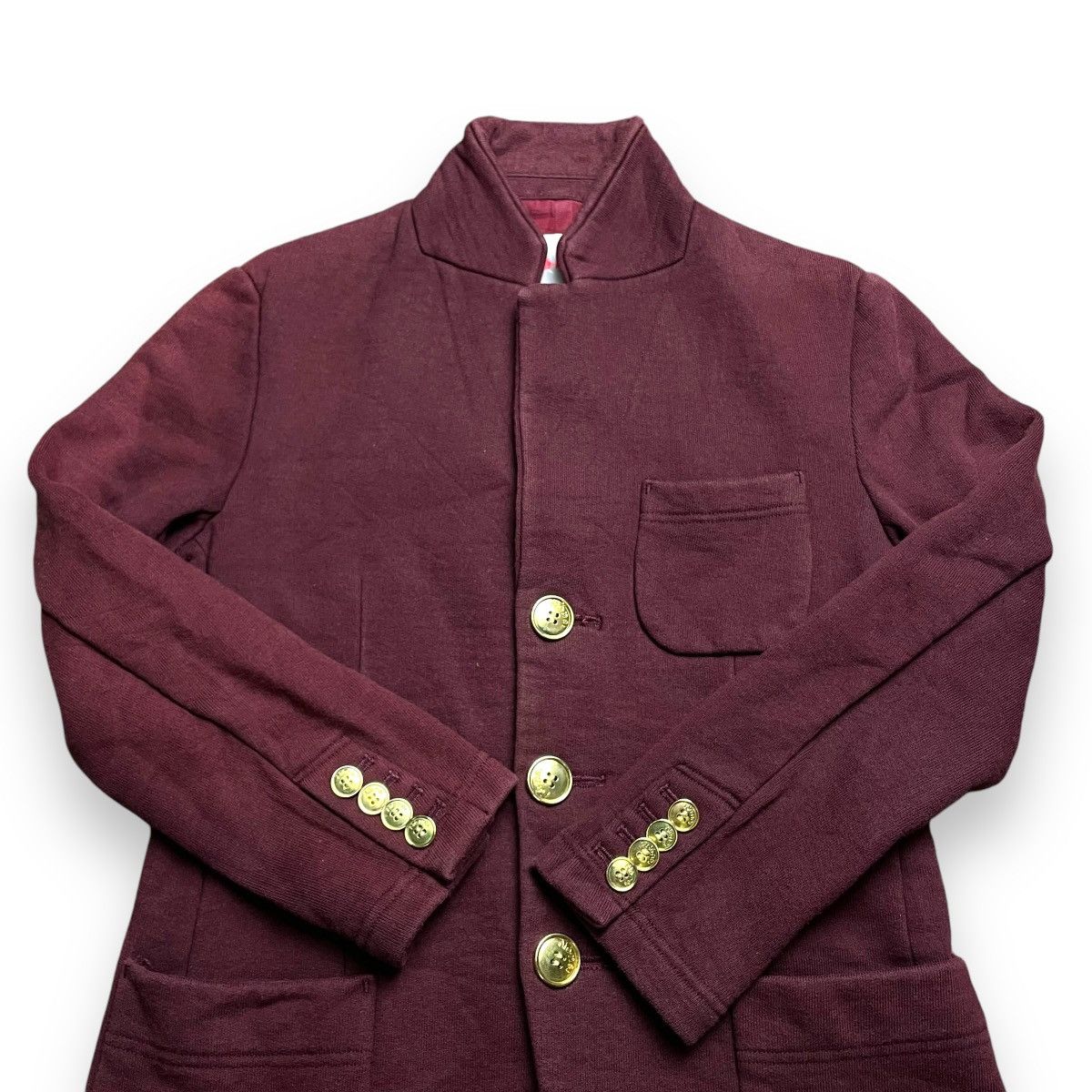 Issey Miyake VINTAGE NE-NET BY ISSEY MIYAKE GOLD BUTTON UP BLAZER JACKET Size S / US 4 / IT 40 - 3 Thumbnail