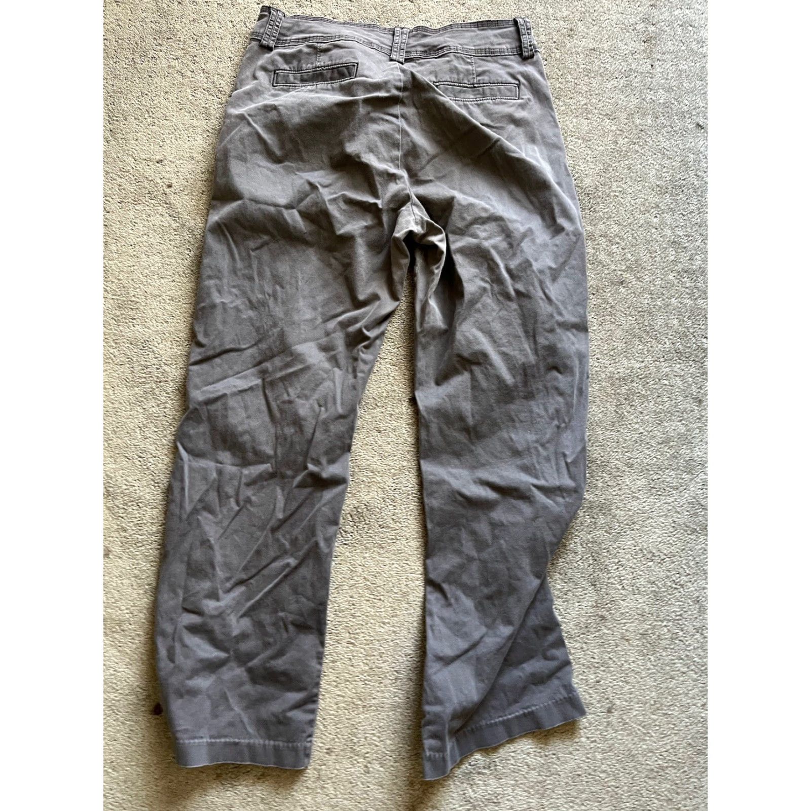 Lee Lee Pants Womens Size 16 Med Natural Fit Straight Leg Just Below The Waist Gray Size 38" / US 16 / IT 52 - 3 Thumbnail
