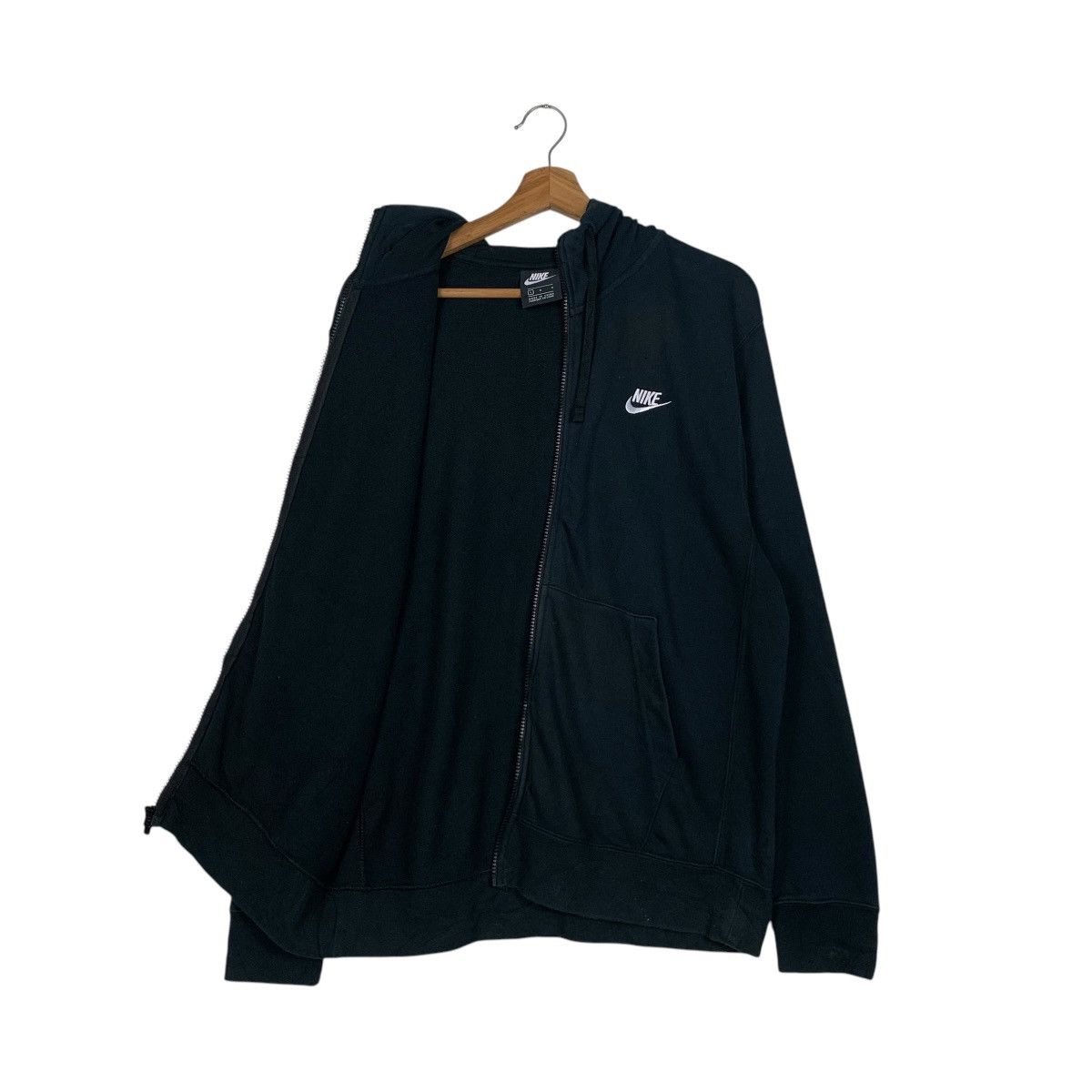 Nike NIKE Embroidery Small Logo Black Zipper Hoodies #1963-C85 Size US L / EU 52-54 / 3 - 11 Thumbnail