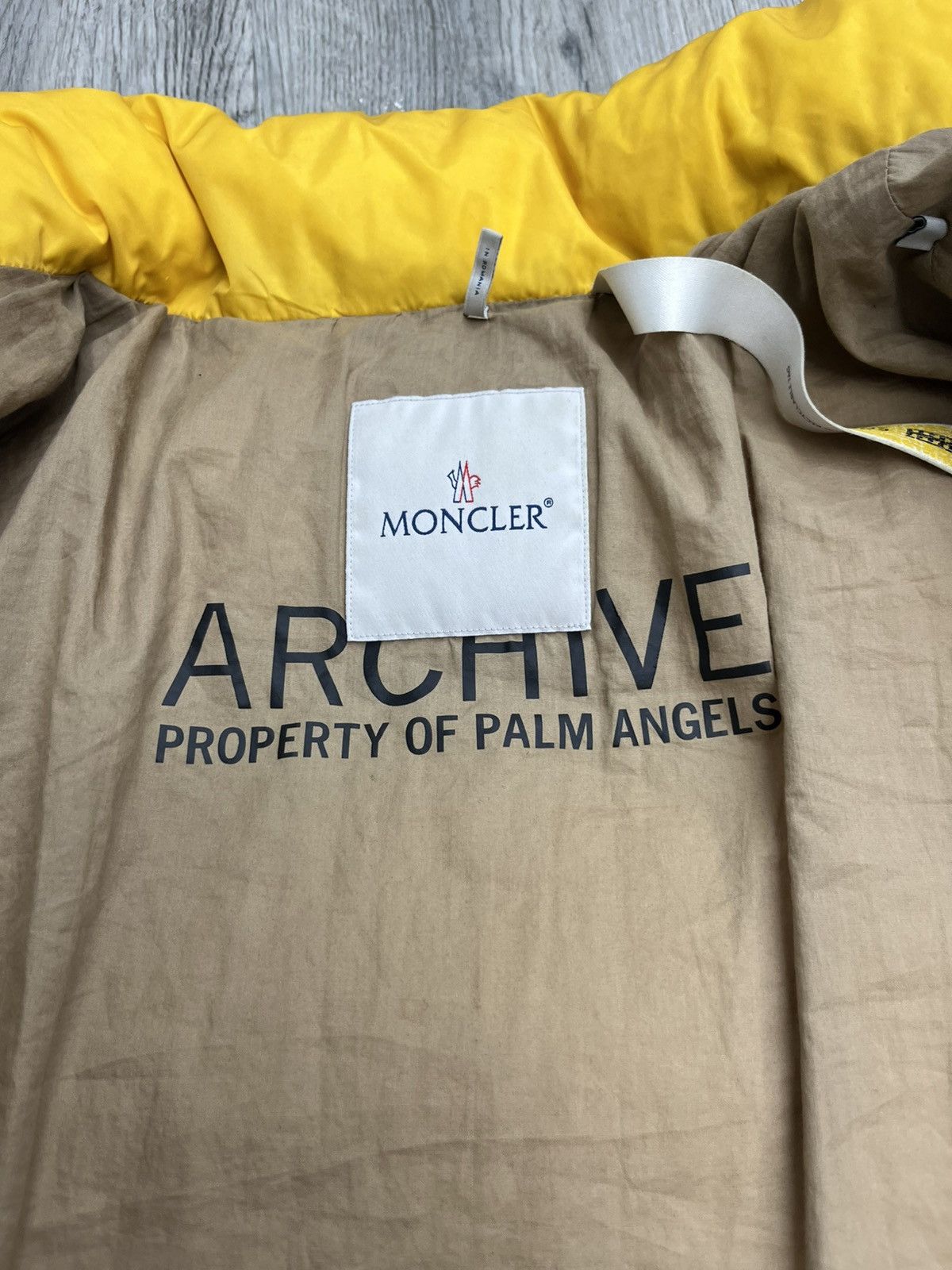 Fragment Design × Moncler Moncler fragment Palm Angels Yellow Logo-Embroidered Zip-Up Size US L / EU 52-54 / 3 - 4 Thumbnail