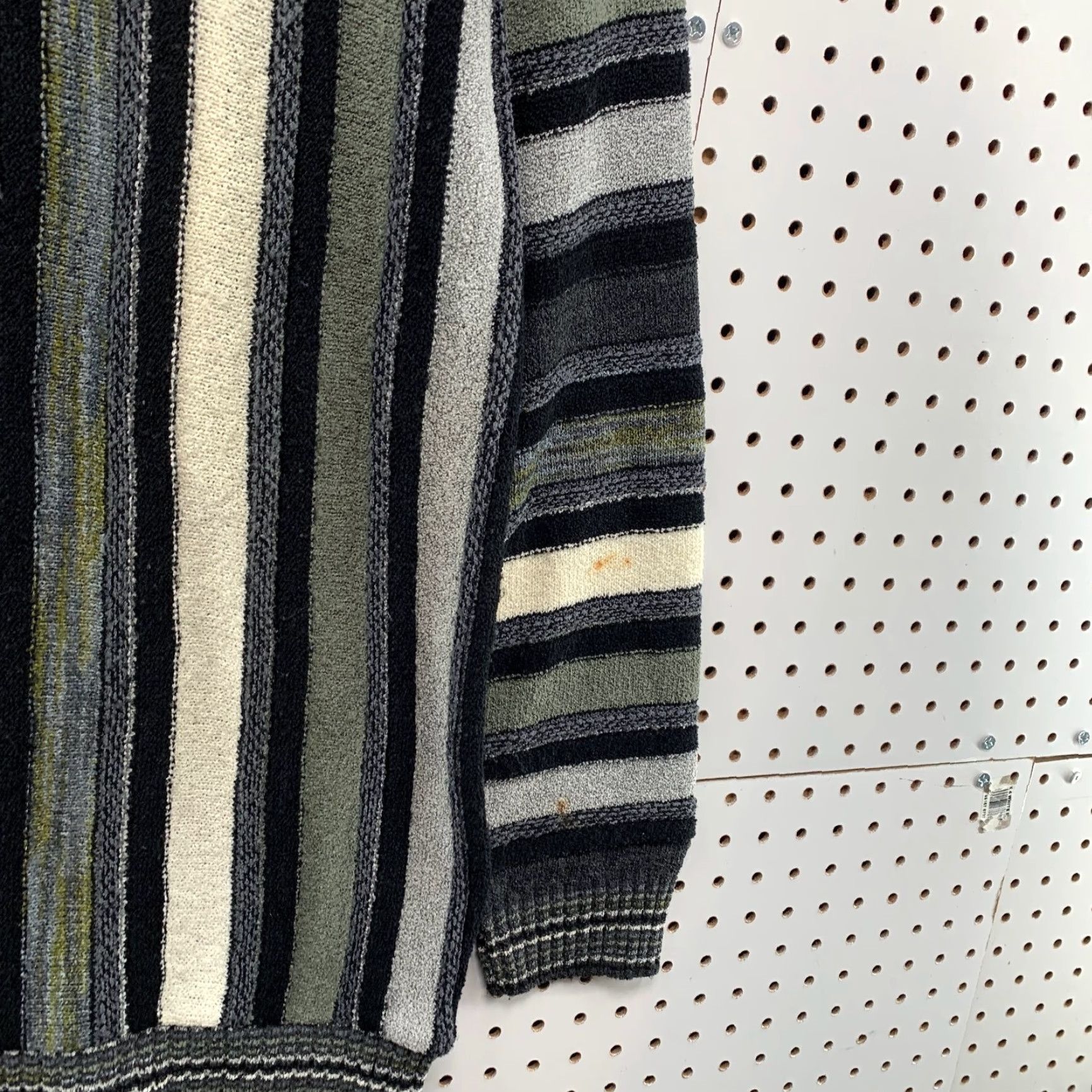 Vintage VINTAGE Protege Sweater Mens XL Tall Black White Striped 3D Knit Crew Neck Pullover 90s USA Size US XL / EU 56 / 4 - 4 Thumbnail