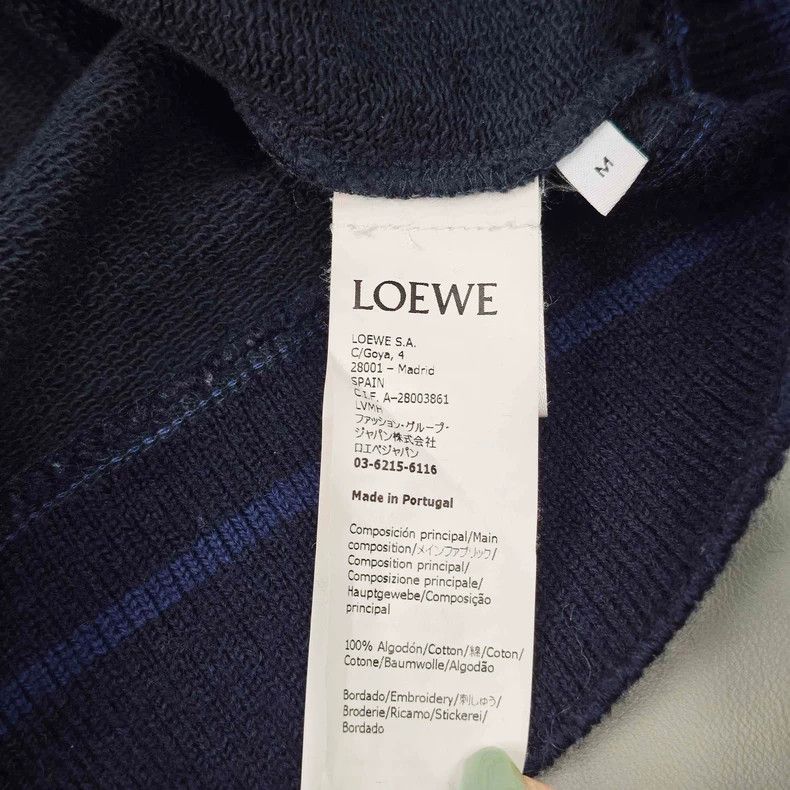 Loewe LOEWE Dark blue embroidered large logo patch cap hoodie Size M / US 6-8 / IT 42-44 - 7 Thumbnail