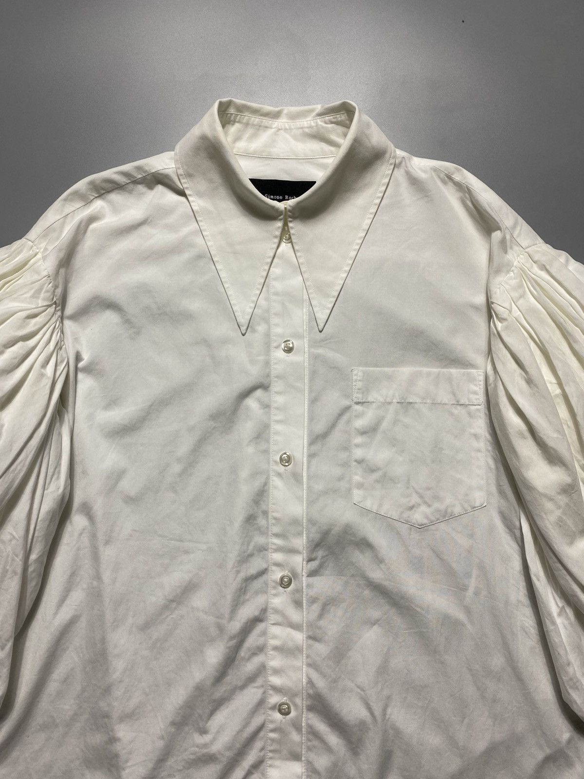 Simone Rocha SIMONE ROCHA WHITE COTTON PUFF SLEEVES Size XS / US 0-2 / IT 36-38 - 6 Thumbnail