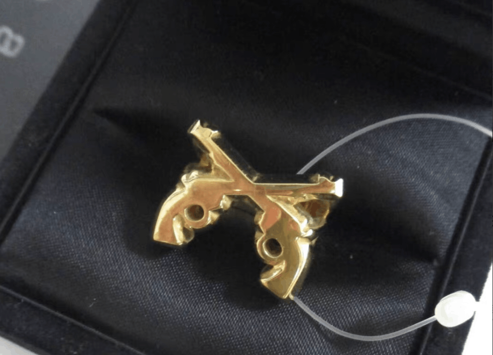Roar Roar Sterling Silver Gold-Plated Twin Guns Ring K11 Size ONE SIZE - 1 Thumbnail