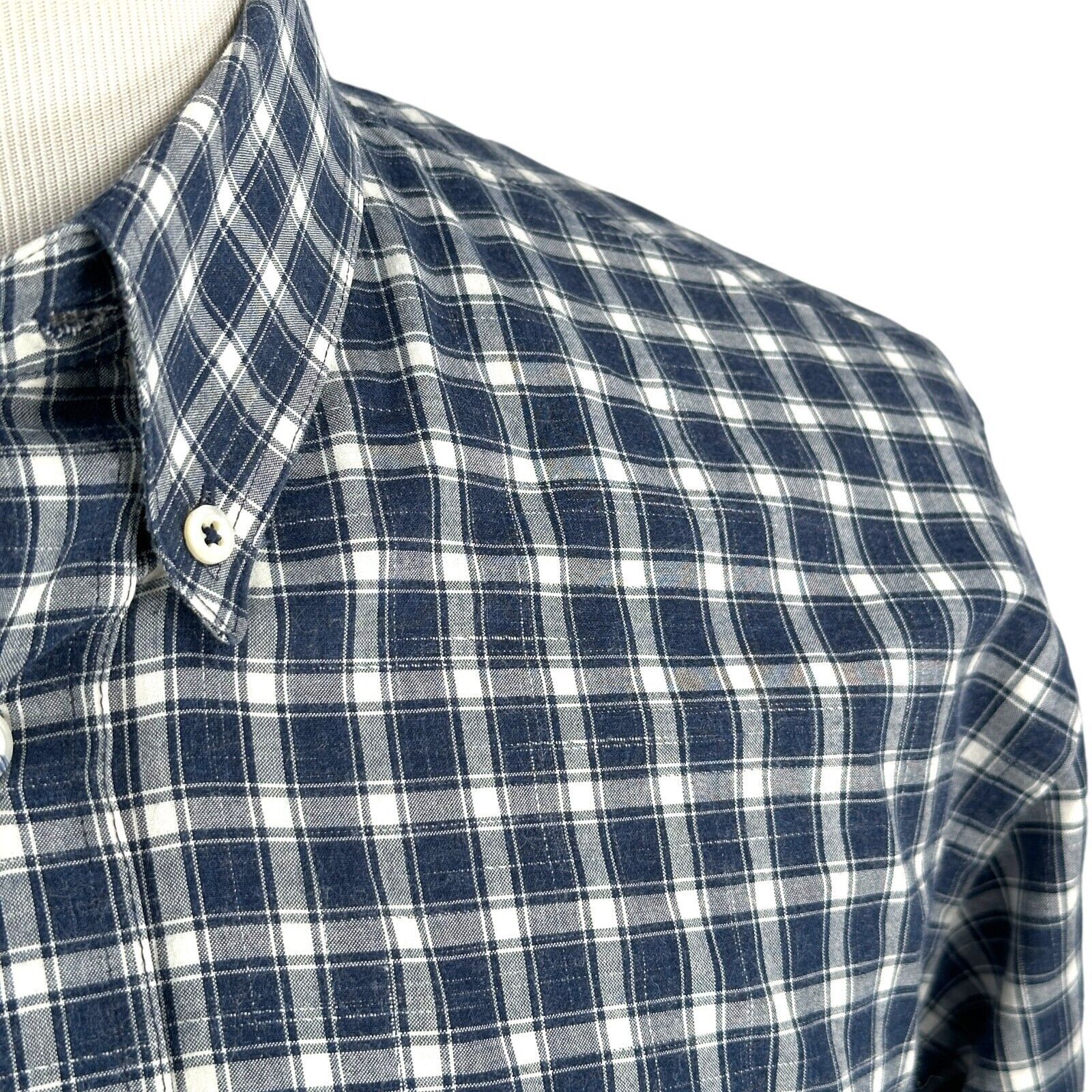 Billy Reid Billy Reid Shirt Men XL Plaid Cotton Long Sleeve Button Down Size US XL / EU 56 / 4 - 3 Thumbnail