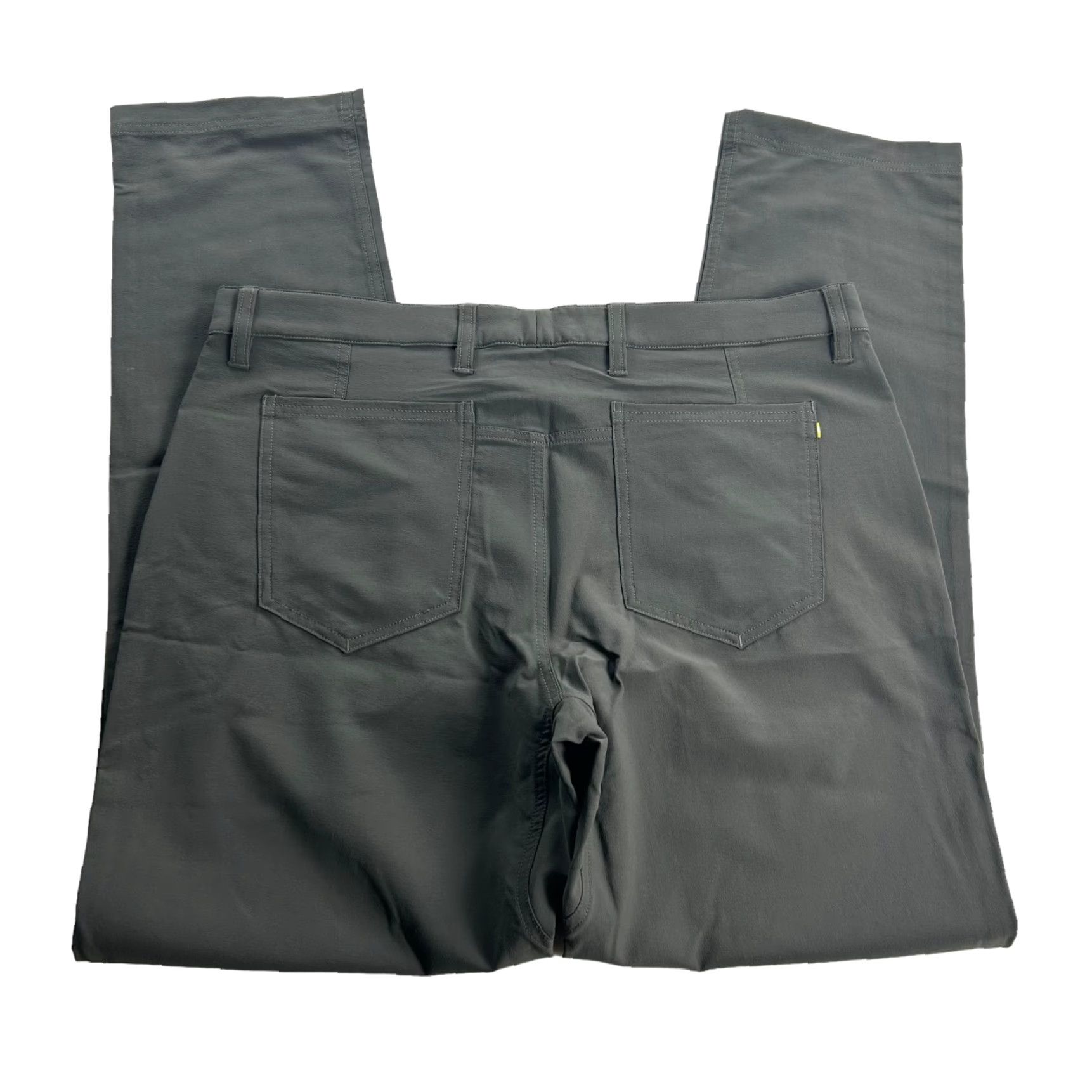 Vintage Olivers Apparel Men's Performance Nylon 5-Pocket Pants Charcoal Gray 34x32 | Flat Front | Nylon/Spandex | Casual Chino Pants Mens Size US 34 / EU 50 - 4 Thumbnail