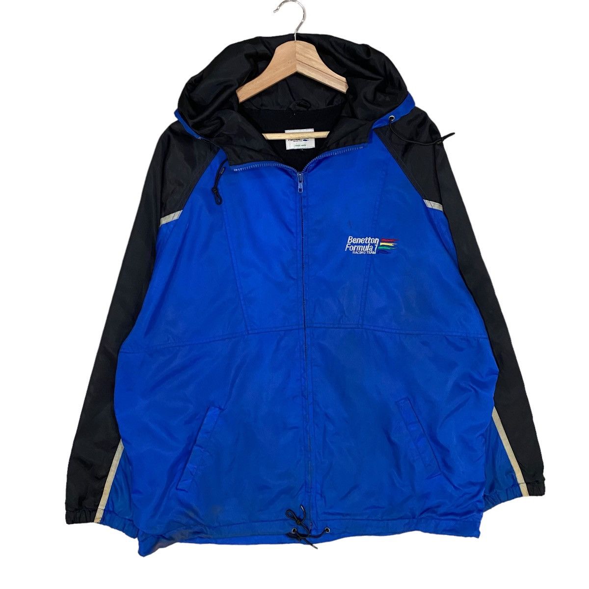 Benetton × United Colors Of Benetton ⚡️VTG BENETTON F1 RACING TEAM HOODIE LIGHT JACKET Size US L / EU 52-54 / 3 - 2 Thumbnail