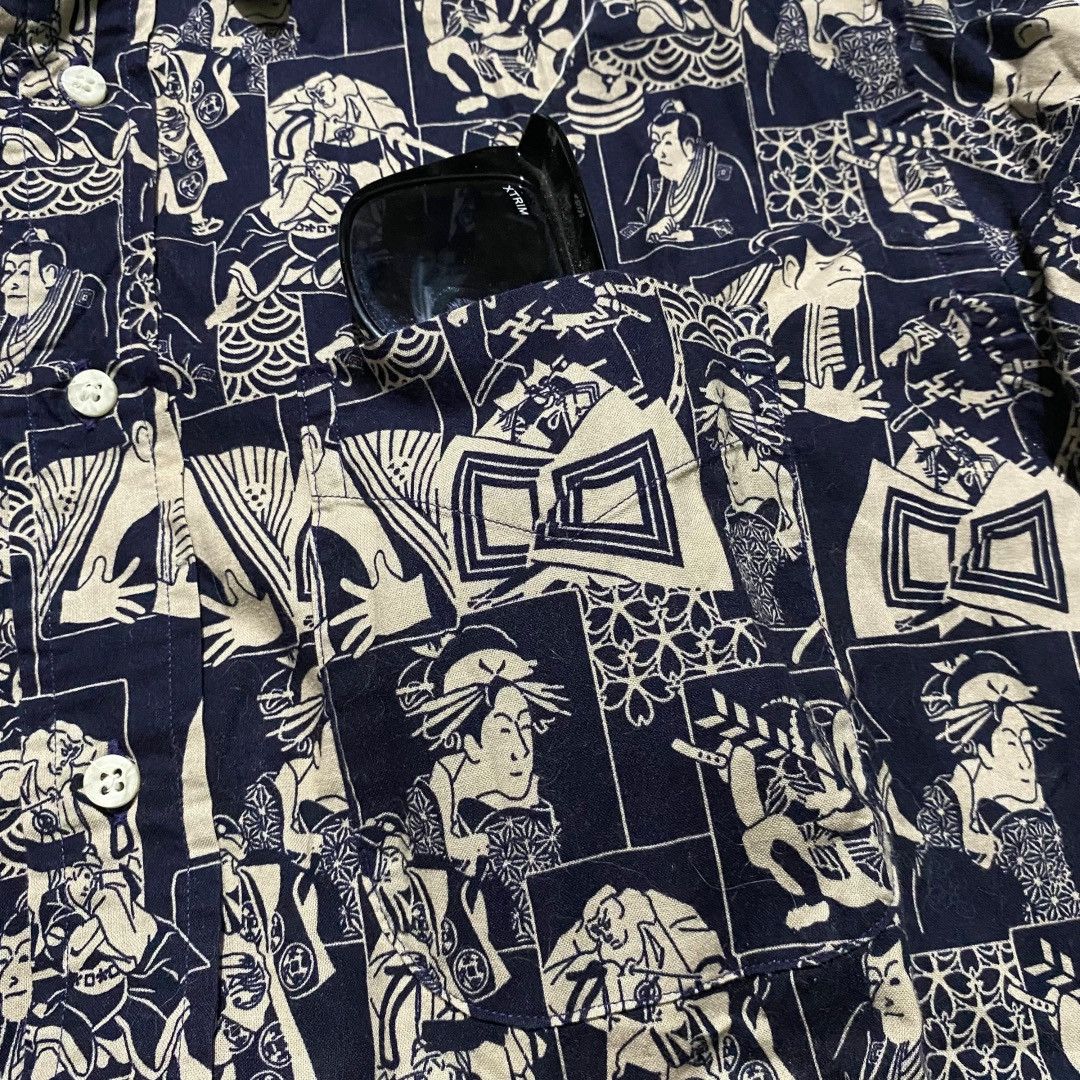 Gitman Bros. Vintage Gitmanbros vintage japan kabuki shirt Size US L / EU 52-54 / 3 - 3 Thumbnail