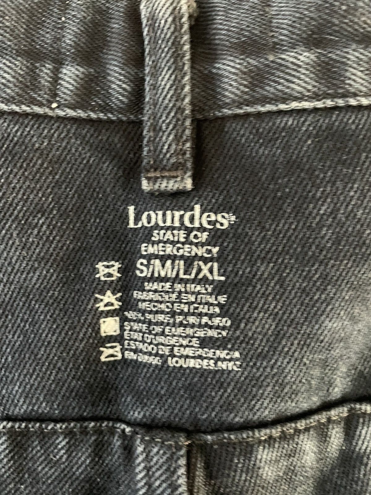 Vintage Lourdes Cargo Jeans in Midnight Blue Size US 29 - 8 Thumbnail