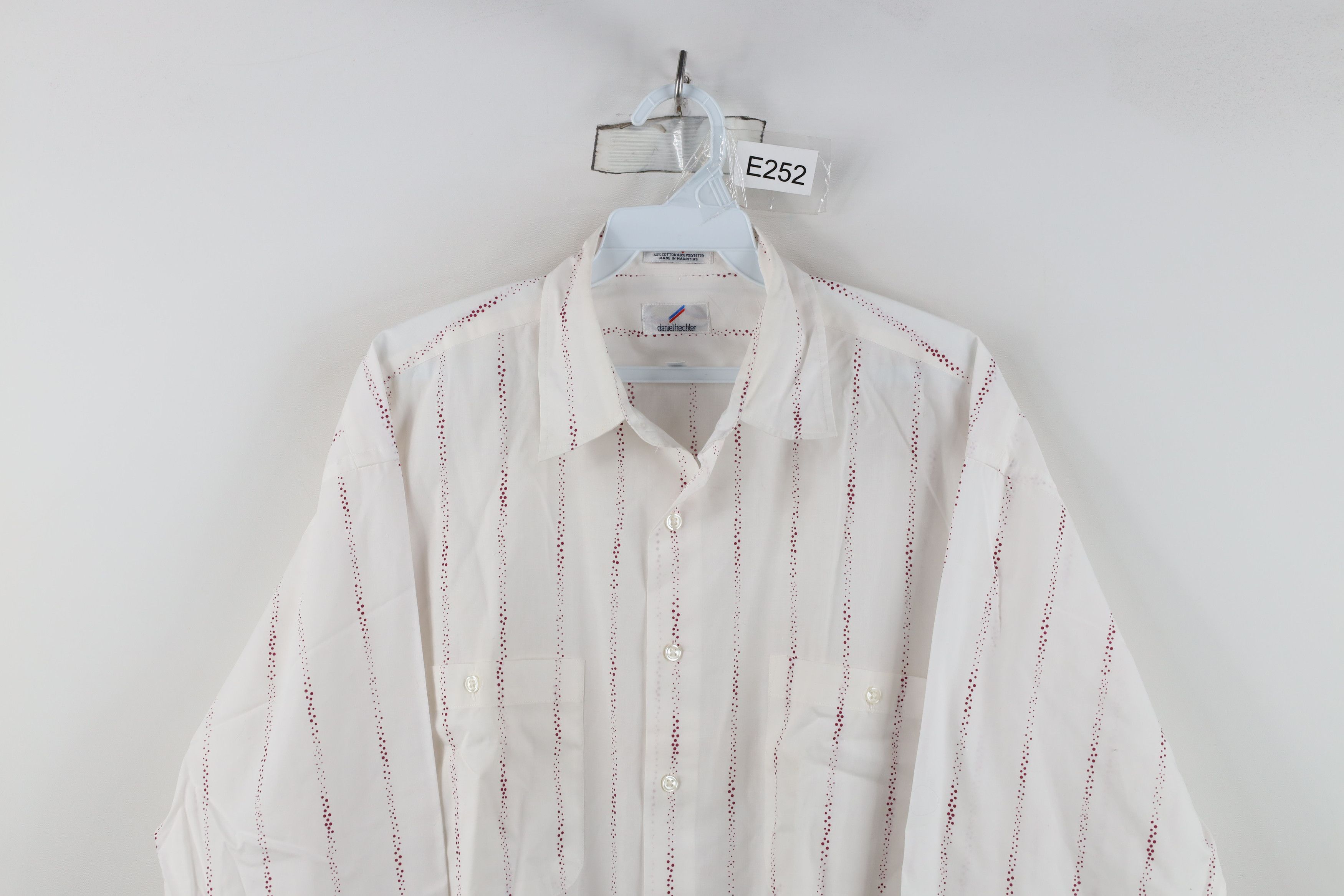 Vintage Vintage 90s Streetwear Polka Dot Sheer Collared Button Shirt Size US M / EU 48-50 / 2 - 2 Thumbnail