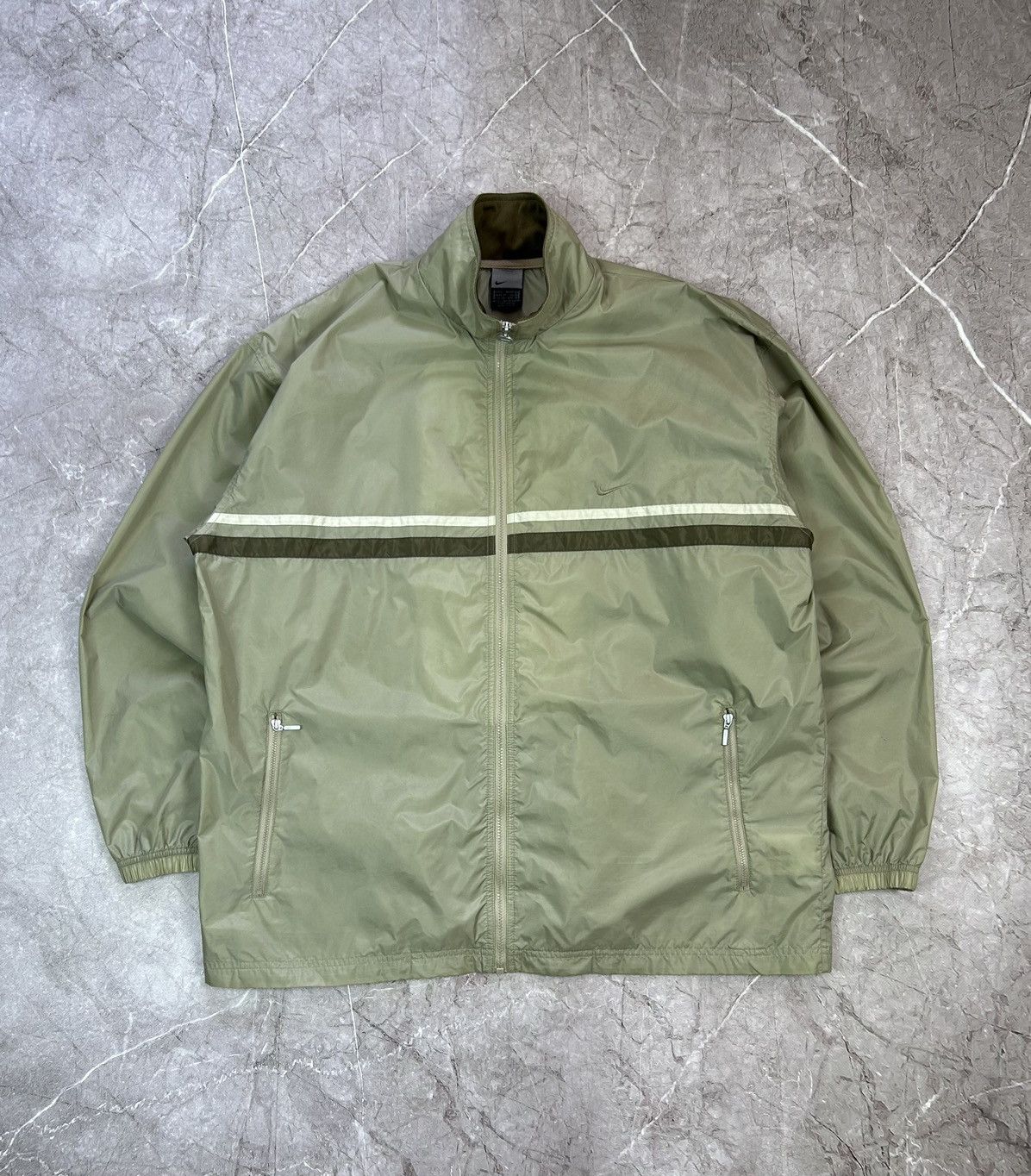 Nike × Vintage 90s Nike Swoosh Vintage Y2K Oversized Nylon Retro Jacket Size US L / EU 52-54 / 3 - 2 Thumbnail