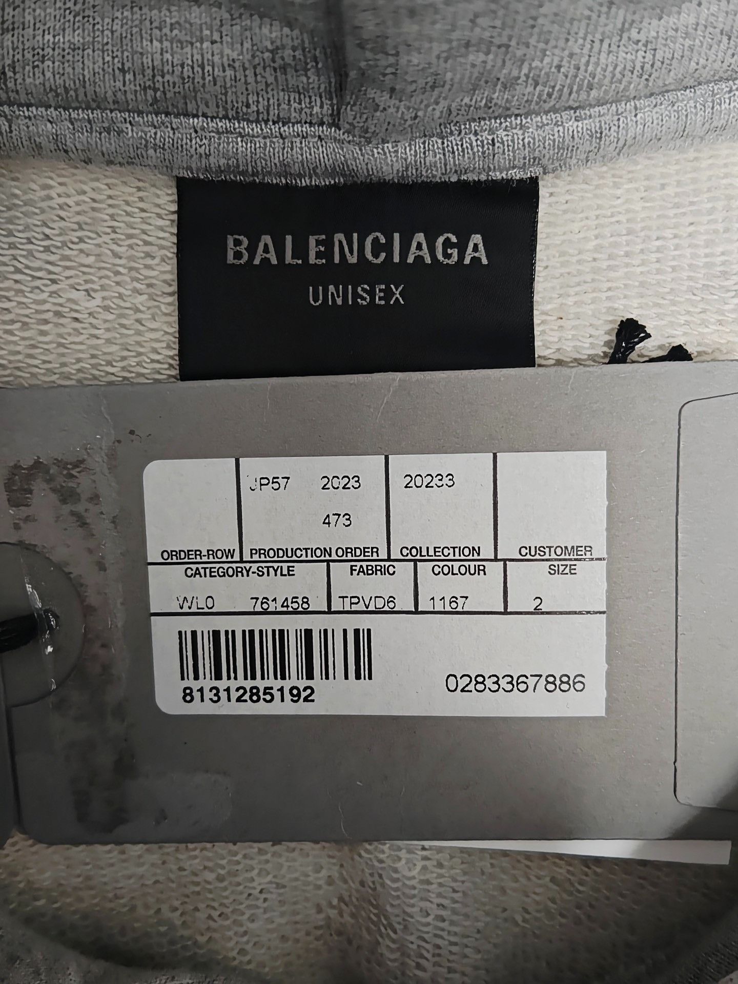 Balenciaga Balenciaga 23fw Clay Dye Be Kind Old Sabotage Hoodie 2501-N Size US M / EU 48-50 / 2 - 4 Thumbnail