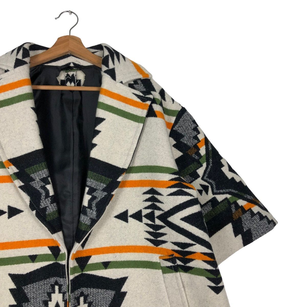 Japanese Brand × Vintage 🔥VINTAGE NAVAJO NATIVE AZTEC WOOL JACKET DOUBLE BREAST Size US M / EU 48-50 / 2 - 6 Thumbnail