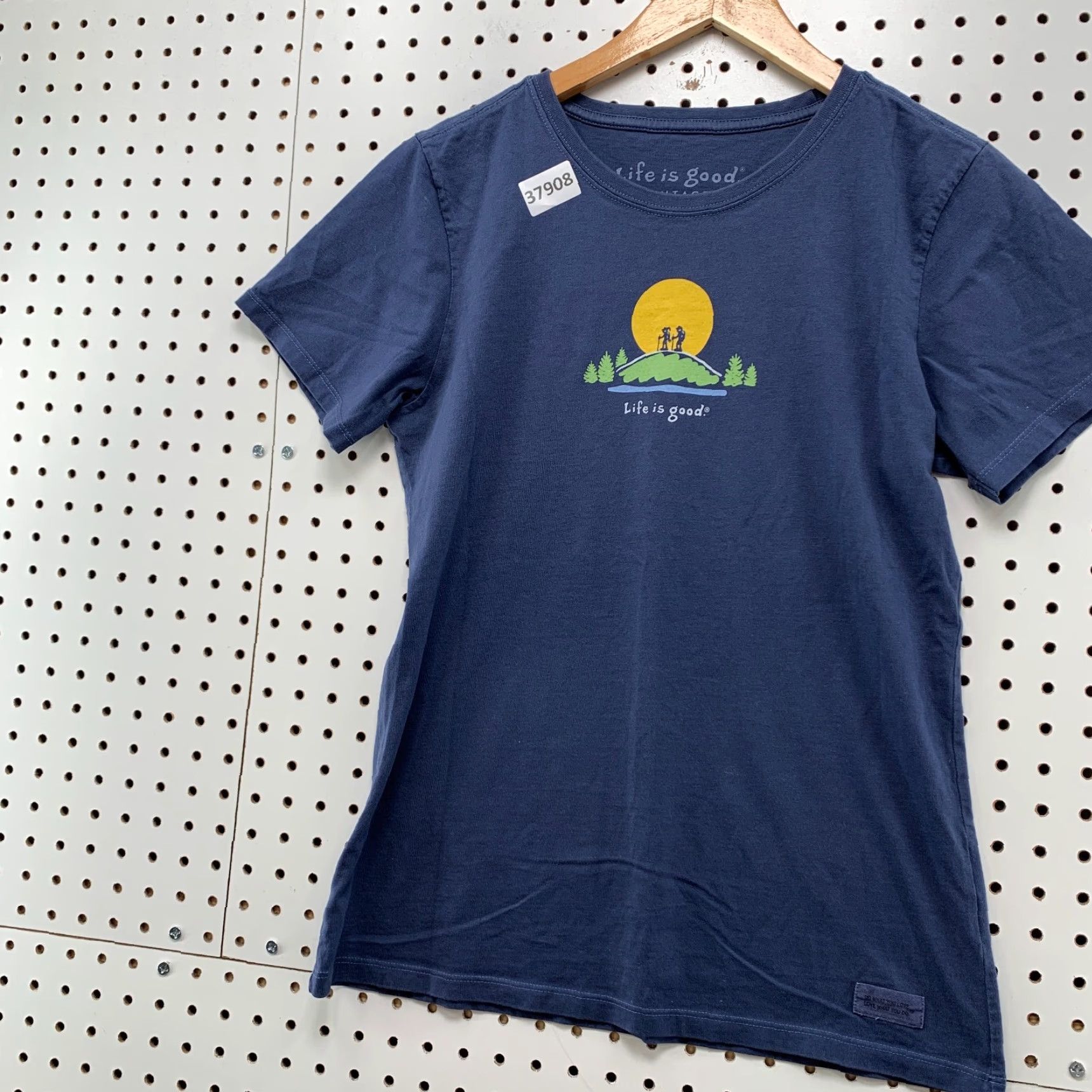 Life is Good VINTAGE Life Is Good Shirt Womens Blue Small Hiking Outdoor Graphic 17x24.5 Mens Size M / US 6-8 / IT 42-44 - 3 Thumbnail