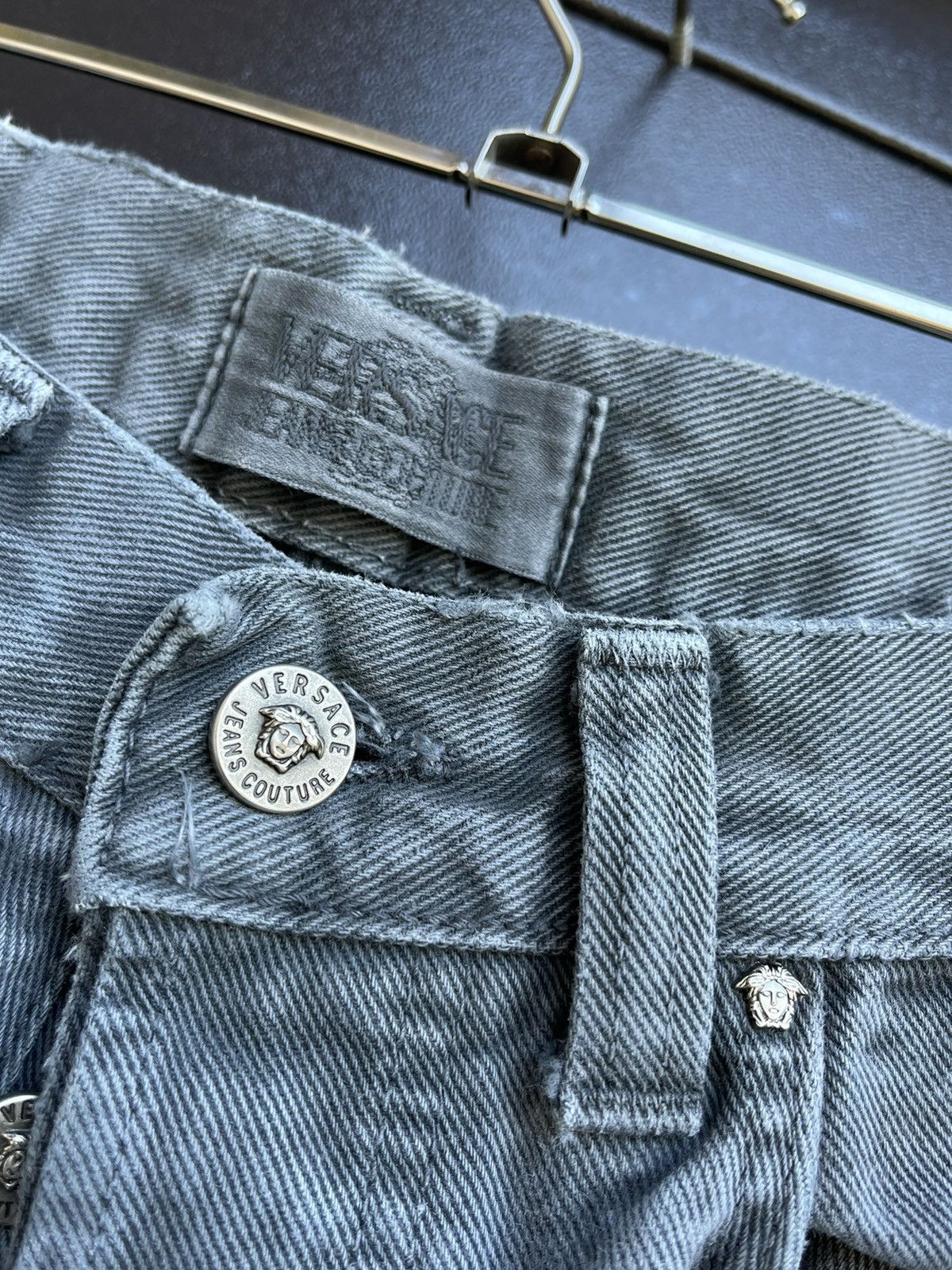 Versace Jeans Couture Vintage Versace Jeans Couture Gray Denim Jeans – IT 46 / W32 Size US 31 - 8 Thumbnail