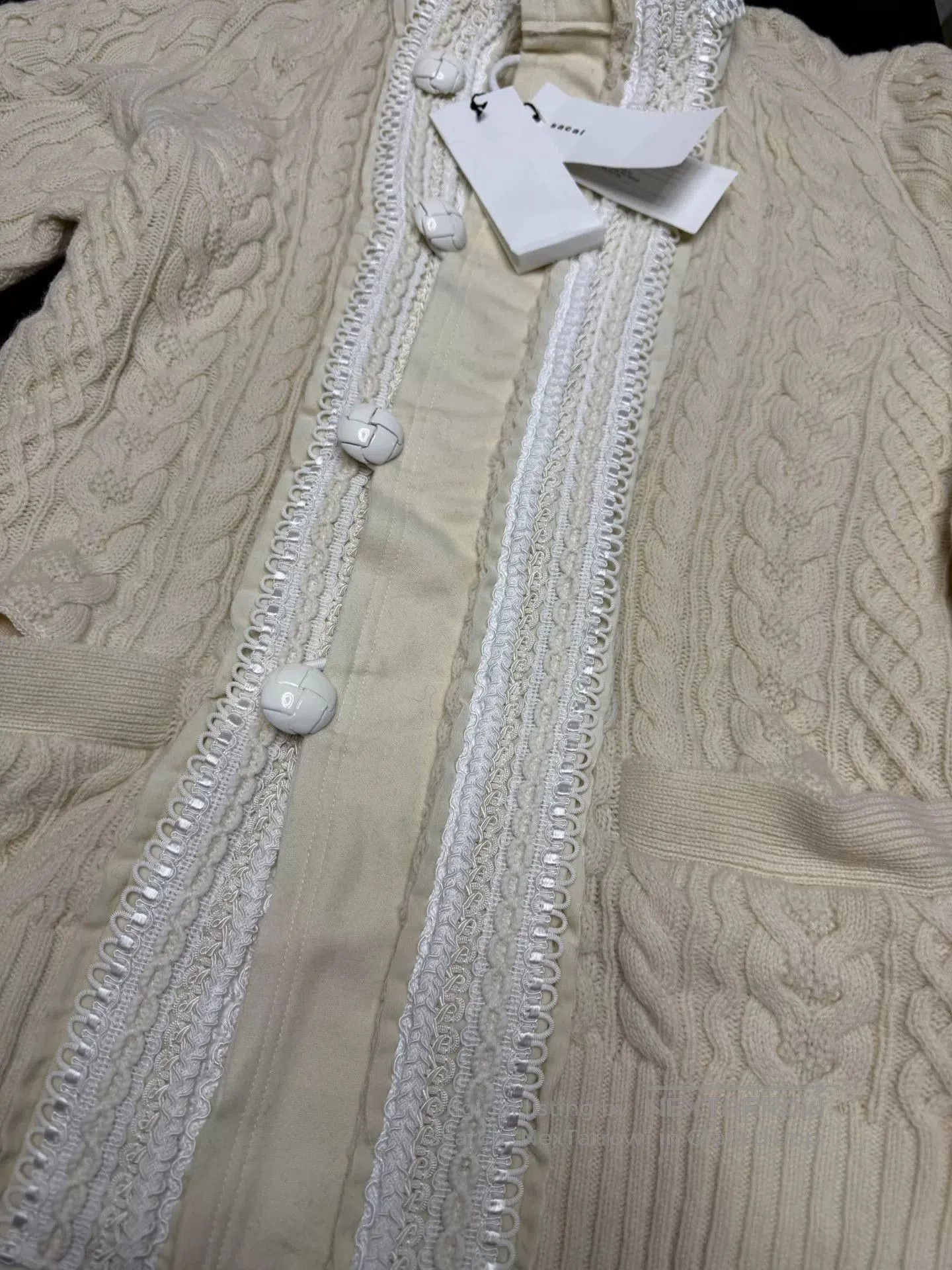 Sacai Sacai Pure Wool Knit Coat. Size S / US 4 / IT 40 - 6 Thumbnail